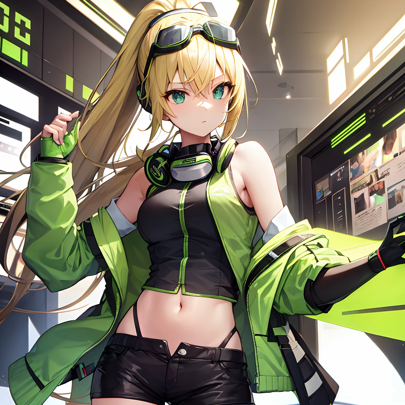 Theme: under boob
Presence of wings and details (if popular):
Presence or absence of tobacco (pipe, kissel) and details (if it seems popular):
Emotions and movements: blushing, looking down
Worldview: Fusion of anime and manga, modern BRAKE
Lighting: BRAKE
Kemomimi and tail (horns and tail) "If it sounds good": BRAKE
Hairstyle and color: long hair, ponytail, twintails, bob cut, long braids. A hairstyle that is an arrangement of one of the remaining three hairstyles. The main hair color is gold, choose one main color from blue and green, and add the other two as a slight gradation. BRAKE
Props (from weapons to everyday items): BRAKE
Supplement (other): BRAKE
Perspective and composition: BRAKE
Background and background color details: BRAKE
Must-have color: Gold BRAKE
Number of characters: BRAKE
Body type and skin color: round body shape, cleavage (between breasts), erection of nipple, hanging breasts, armpits, bare shoulders, breasts, caustics, collarbones, huge breasts, sagging breasts, moles, skin depressions, stomach, thighs, moistwith BRAKE
Costume and costume color: T-shirt and thigh-revealing hot pants BRAKE
Style 2:
Style: casual clothes, white anime Barbie, biomechanical, casual clothes, anime moe art style, dress, desktop background, biomechanical big breasts BRAKE
Image Quality: High quality and detailed art in 8K, Photorealistic anime girl rendering, [ 4K digital art ]!!, Highly detailed anime, Highly detailed short full body portrait!, Digital on pixiv Art, anime art wallpaper 8K