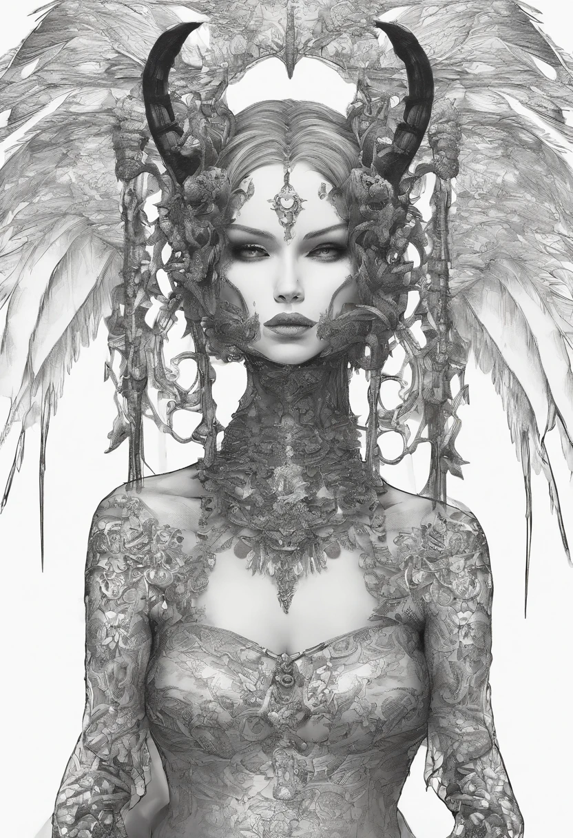 (masterpiece, top quality, best quality, official art, beautiful and aesthetic:1.2), (1girl), extreme detailed,(fractal art:1.3),colorful,highest detailed,(((succubus)))