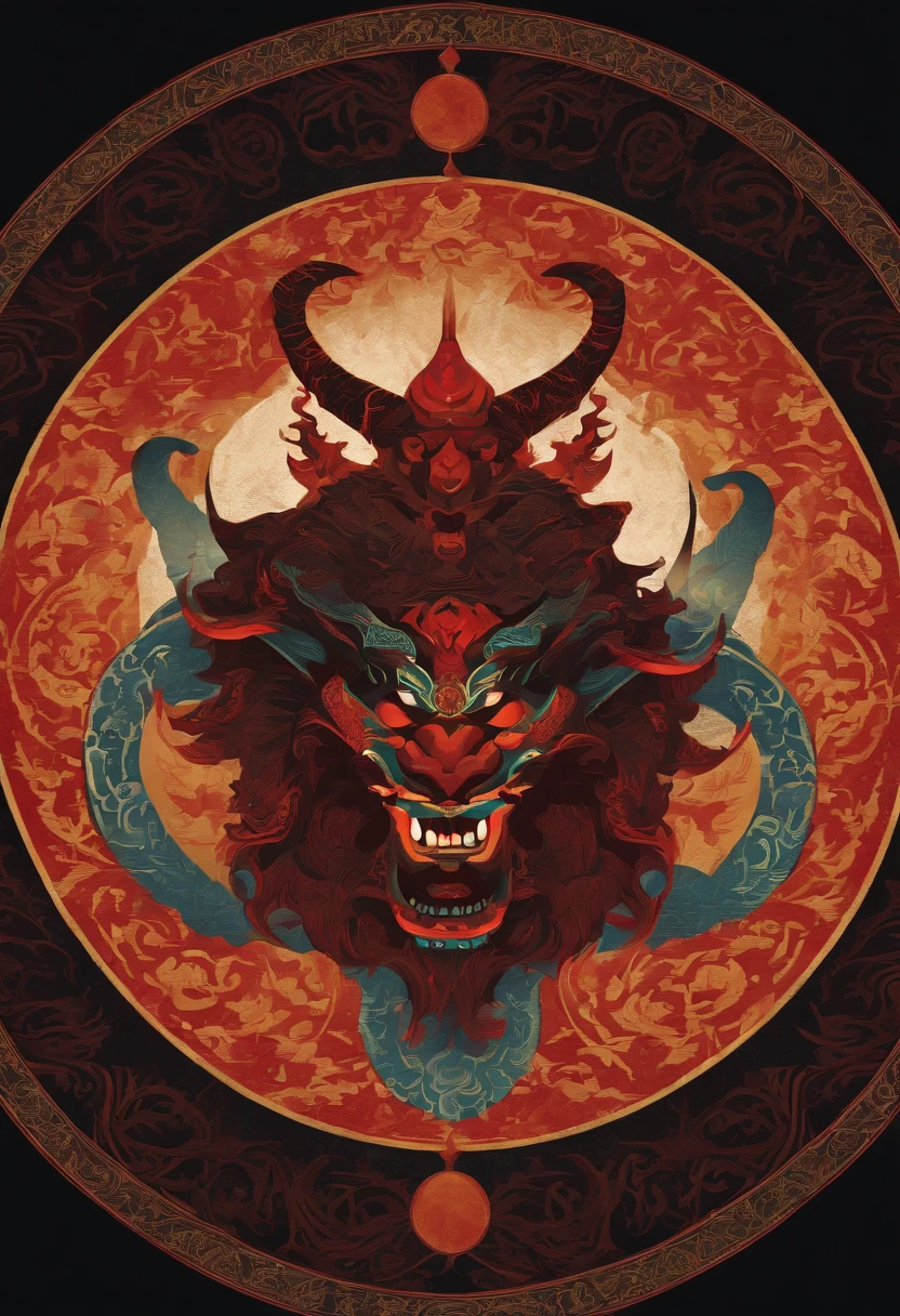 oni symbol in a fine circle
