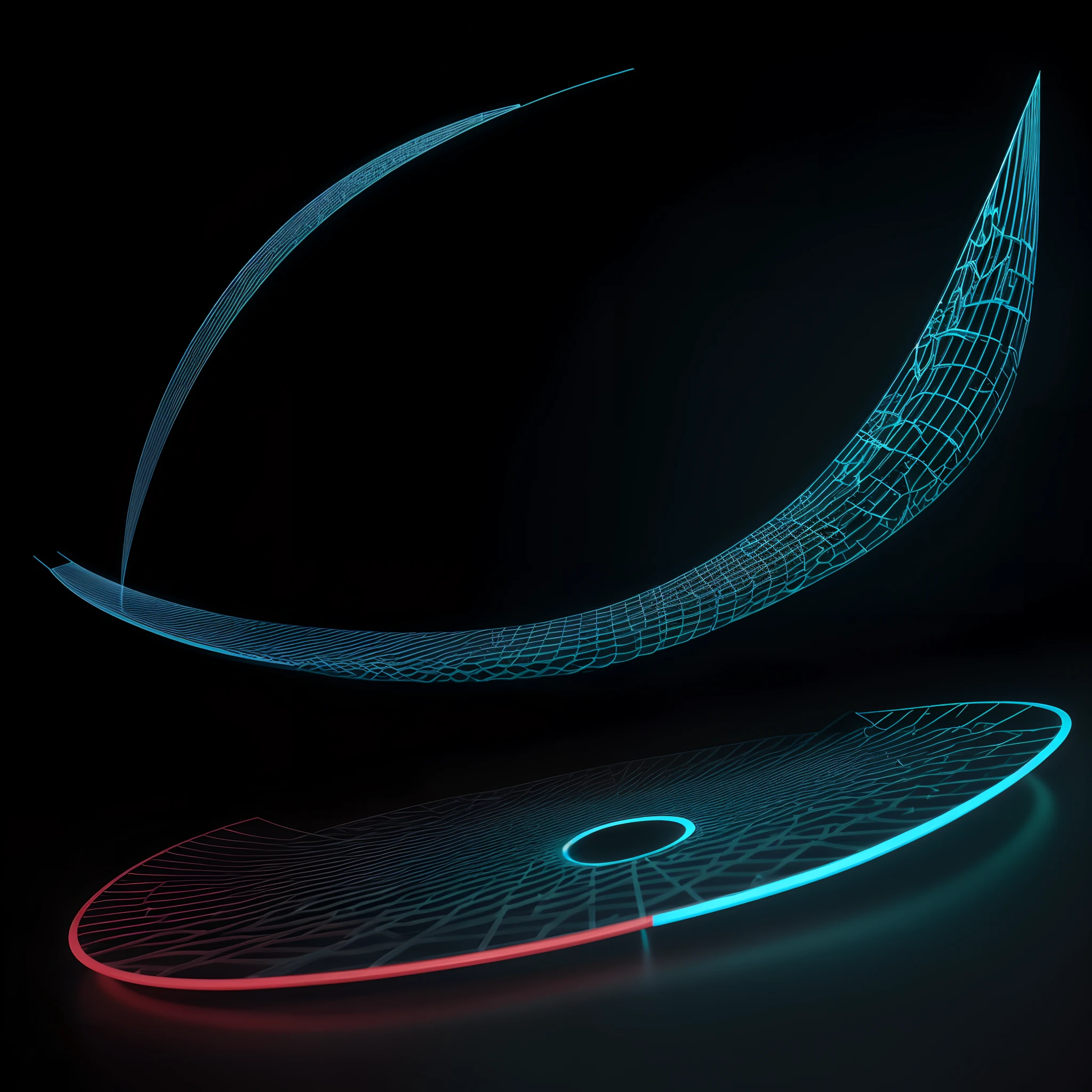 Engaging 3D visualization featuring stunning graphs、glinting