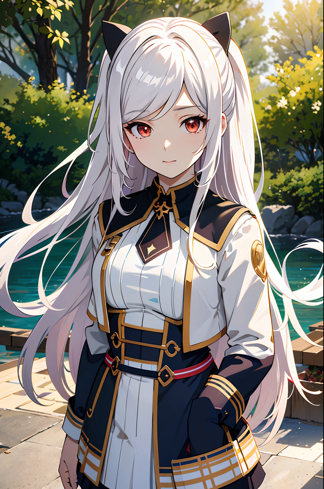 (Best quality,4K,8K,A high resolution,Masterpiece:1.2),Ultra-detailed,Realistic,Photorealistic:1.37,Anime style,Anime girl with long white hair and red wallet, anime visual of a cute girl, clean and meticulous anime art, Guviz-style artwork, up of young anime girl, Perfect white haired girl, Guviz, An anime girl, attractive anime girls, Kantai collection style, Beautiful Anime High  Girls, Anime moe art style, Moe anime women,Pop Culture Reference SFW, (Masterpiece:1,2), Best quality, Masterpiece, A high resolution, Original, extremelydetailedwallpaper, Perfect lighting,(Extremely detailed CG:1.2),