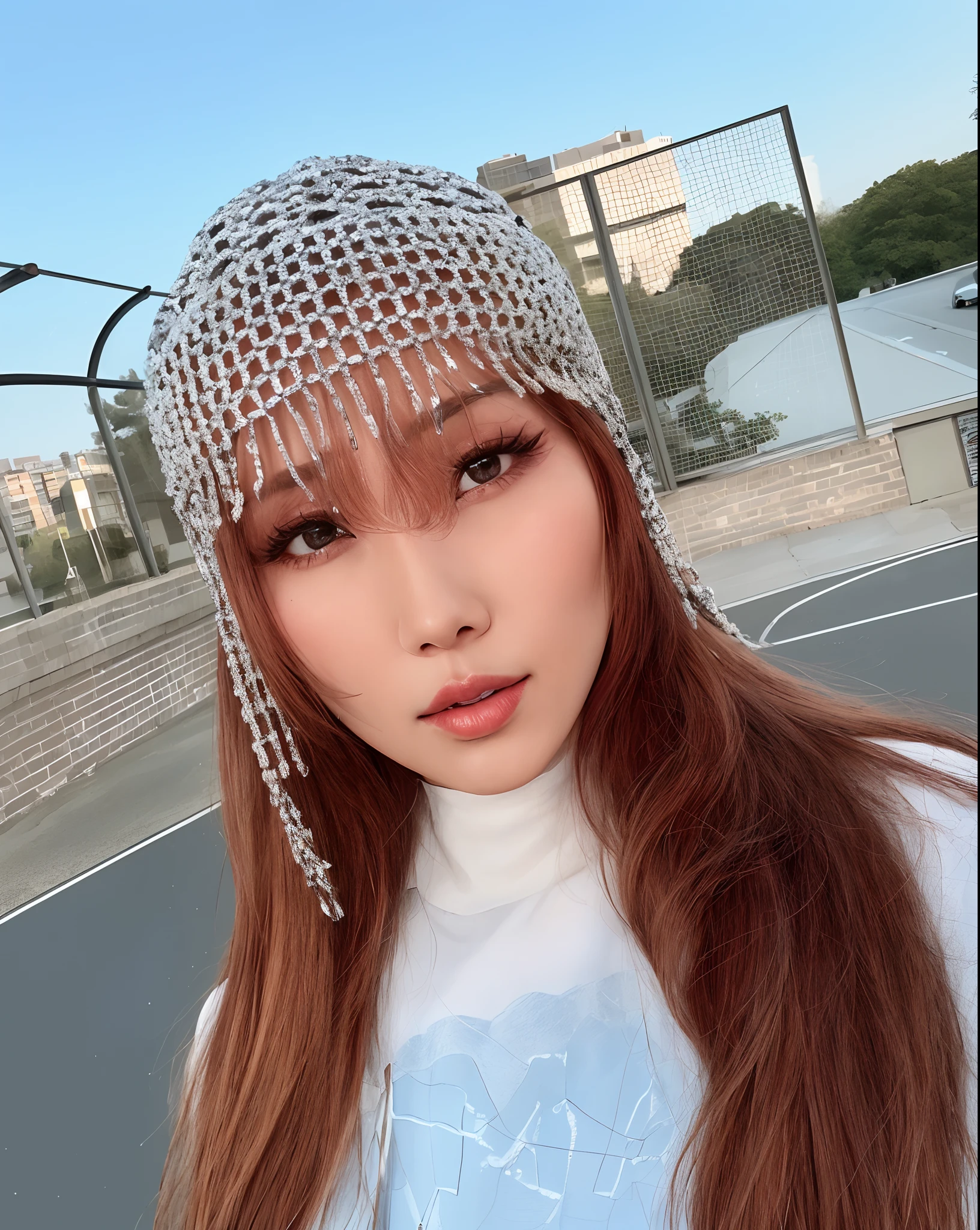 Arafed woman with long hair wearing a handcuffed hat, Hwasa do Mamamoo, Hwasa, Retrato de Hwasa de Mamamor, - Mary Hwasa of Mamamoo, Hwasa Mamamoo, Hwasa, Mamamoo Hwasa, Mamamoo Hwasa Maria, ahn hyejin mamamoo, Mamamoo Hwasa, hwasa, Hwasa do Mamamoo