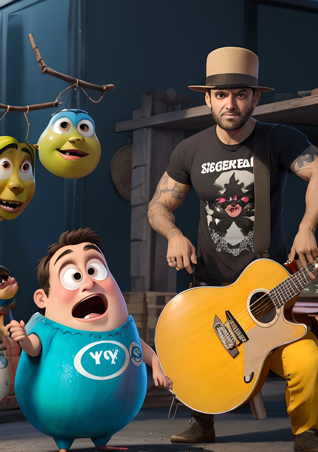 Foto estilo pixar Aldair Junio Woyames Pinto