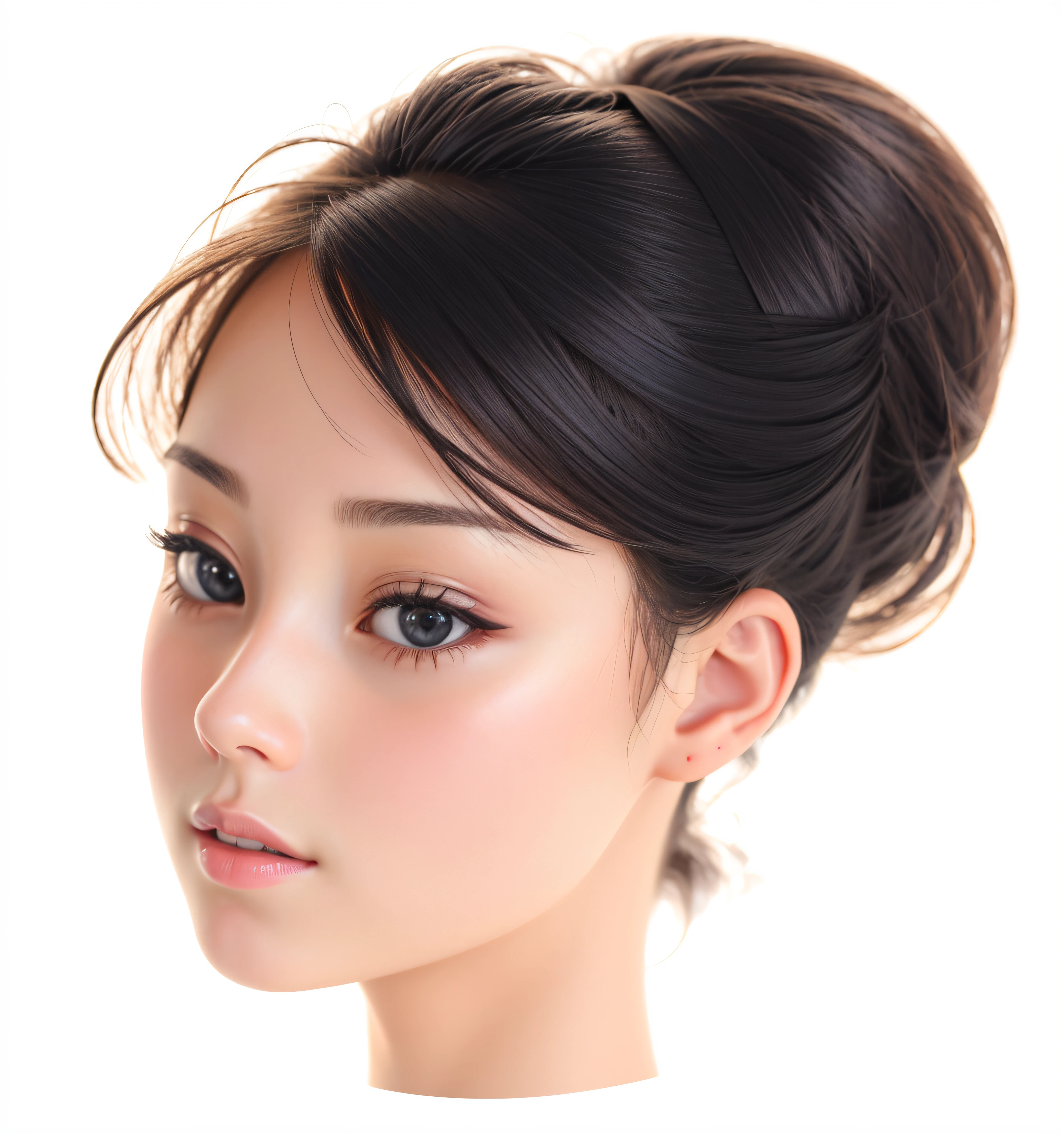(Best Quality, 4k, High Resolution, Masterpiece: 1.2), (High Resolution), Cinematic Texture, Ultra Detail, (Photorealistic: 1.37), RAW Photo, Exquisite Skin Details, Official Illustration, Unity 8k Wallpaper, (Subtle, Soft Lighting), Exquisite Detail, Soft Lines, Cinematic Look, High Saturation, Accurate Anatomy, Volume Fog, Delicate Girl, (Head Close-up), (Dan Feng Eye), Chinese Classical, 1 Girl, Black Hair, Soft, Looking at the audience,
