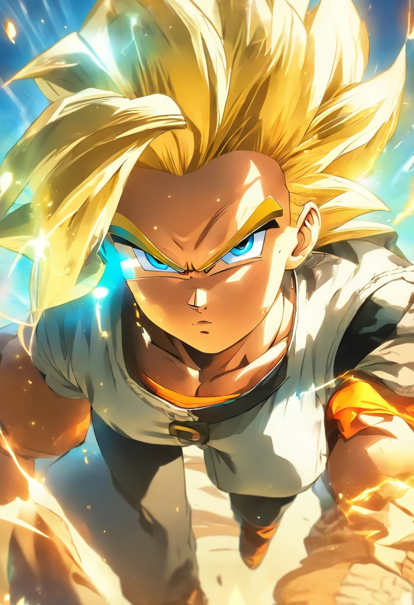 (cow boy shot: 1.2), (Android_18, and18(dragonball z), (finely detailed beautiful eyes and detailed face), (face through thigh: 1.4), (Knee Shooting: 1.2), Blonde hair, Solo, Lady, (Beautiful background), :), Dynamic Angle, Blue eyes, Light face, Sunlight, (Bright face: 1.2), Very wide hips, very thick thighs, Full body shot, Solo, Blonde hair, Blue eyes, Short hair, Earrings, jewelry, denim vest, Open vest, (Black shirt), Denim skirt, (Long striped sleeves), Blue skirt, Brown cowboy boots
