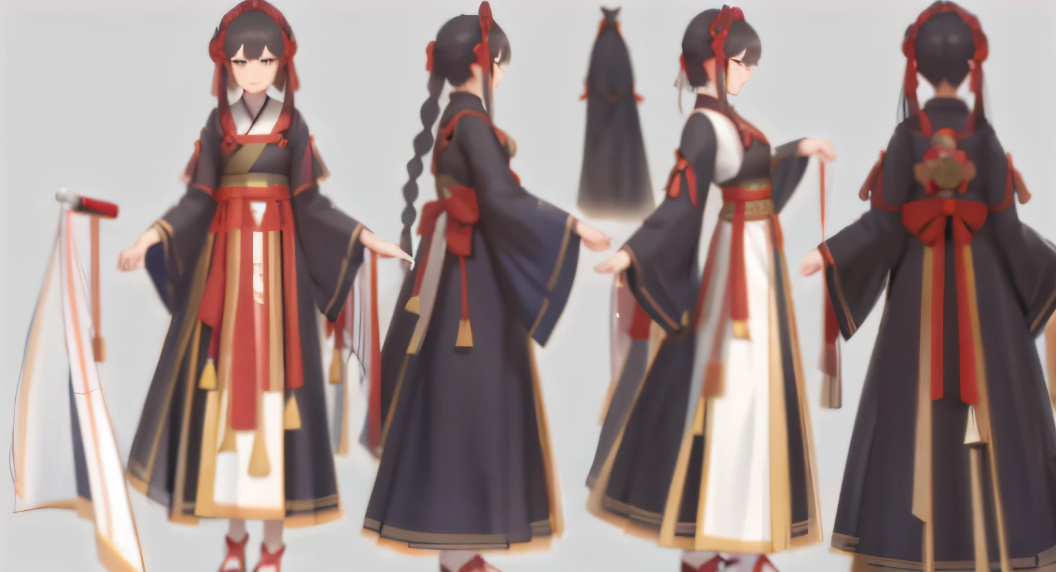 a close up of a person in a dress with a sword, full-body wuxia, Flowing robes, Onmyoji detailed art, Keqing from Genshin Impact, full-body xianxia, Palace , A girl in Hanfu, Aromatic, inspired by Li Mei-shu, made with anime painter studio, zhongli from genshin impact