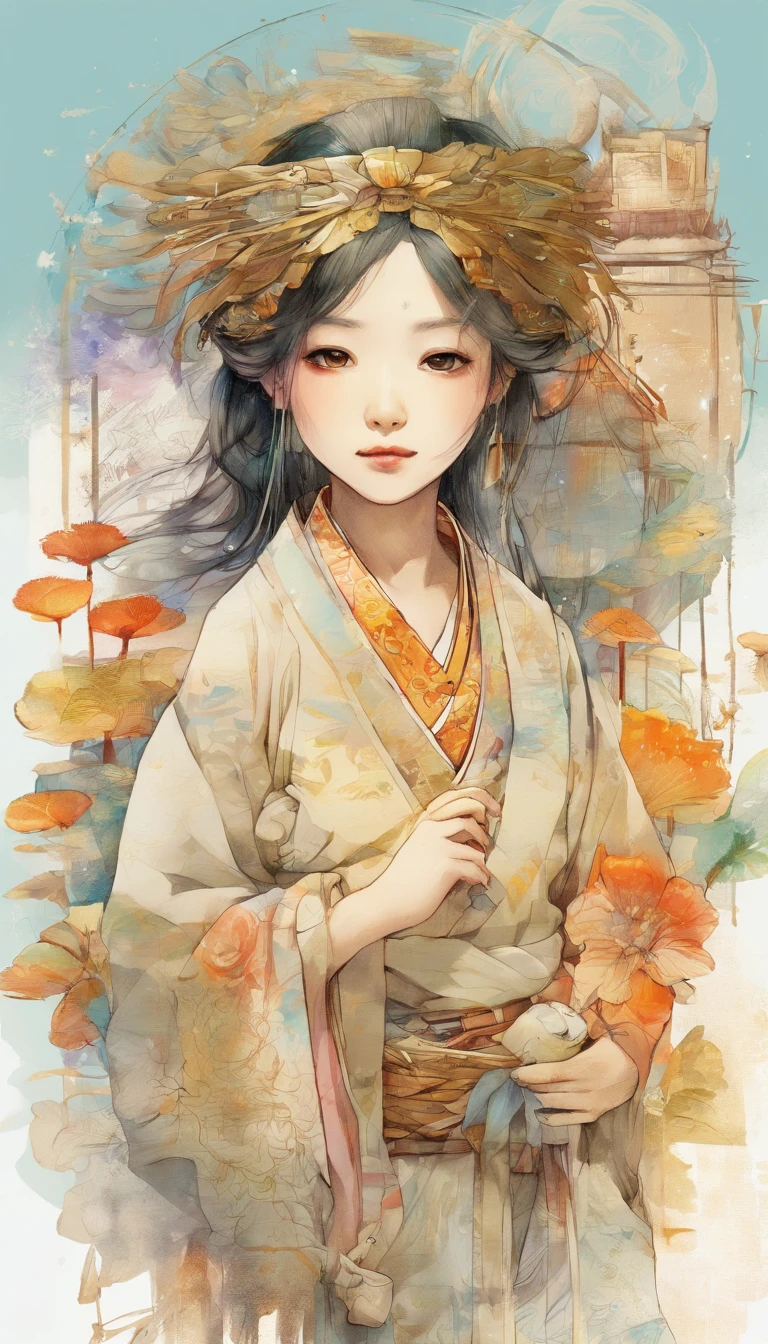 hand drawn sketch illustration of a beautiful SILVER GOLD and BLACK portrait of a very_YOUNG ancient japanese geisha, glowing eyes, long hair, hyperdetailed sad face, intricately kimono, golden ratio, light aura, frosty myst, ANIME MANGA STYLE, highly detailed, intricate motifs, organic tracery, perfect composition, digital painting, artstation, concept art, smooth, sharp focus, illustration, Carne Griffiths, Victo ngai, Jean Baptiste Monge, pixar, watercolour style, art by Yoji Shinkawa, Carne Griffiths, Russ Mills, Ink splatter, ink brush painting, calligraphy, ink wash, smudges: (best quality)), intricate detailed,