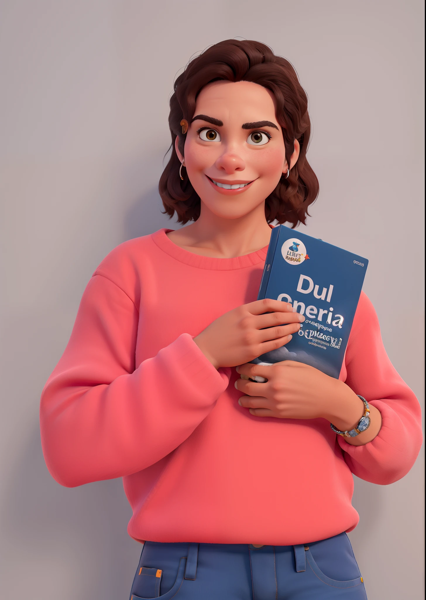 Obra-prima, de melhor qualidade, uma personagem de cartoon jovem com uma paisagem de fundo