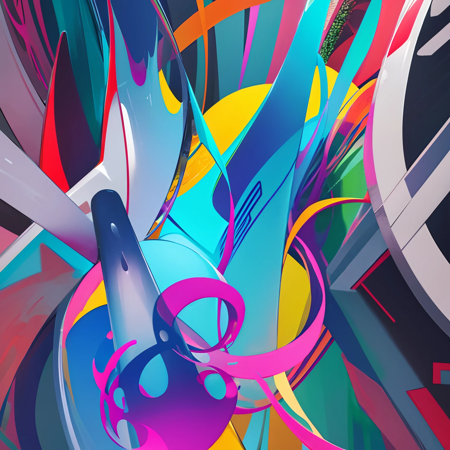 Abstract, colourful,