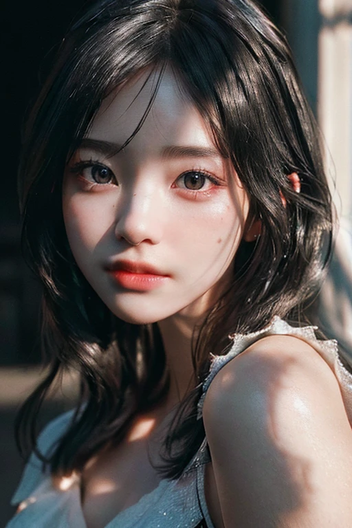 (masterpiece, best quality, beautiful quality, photorealistic, looking at viewer, detailed lighting, extremely detailed skin, extremely detailed hair, shadows, 8k:1.2), (a picture of a woman, 1girl:1.2),