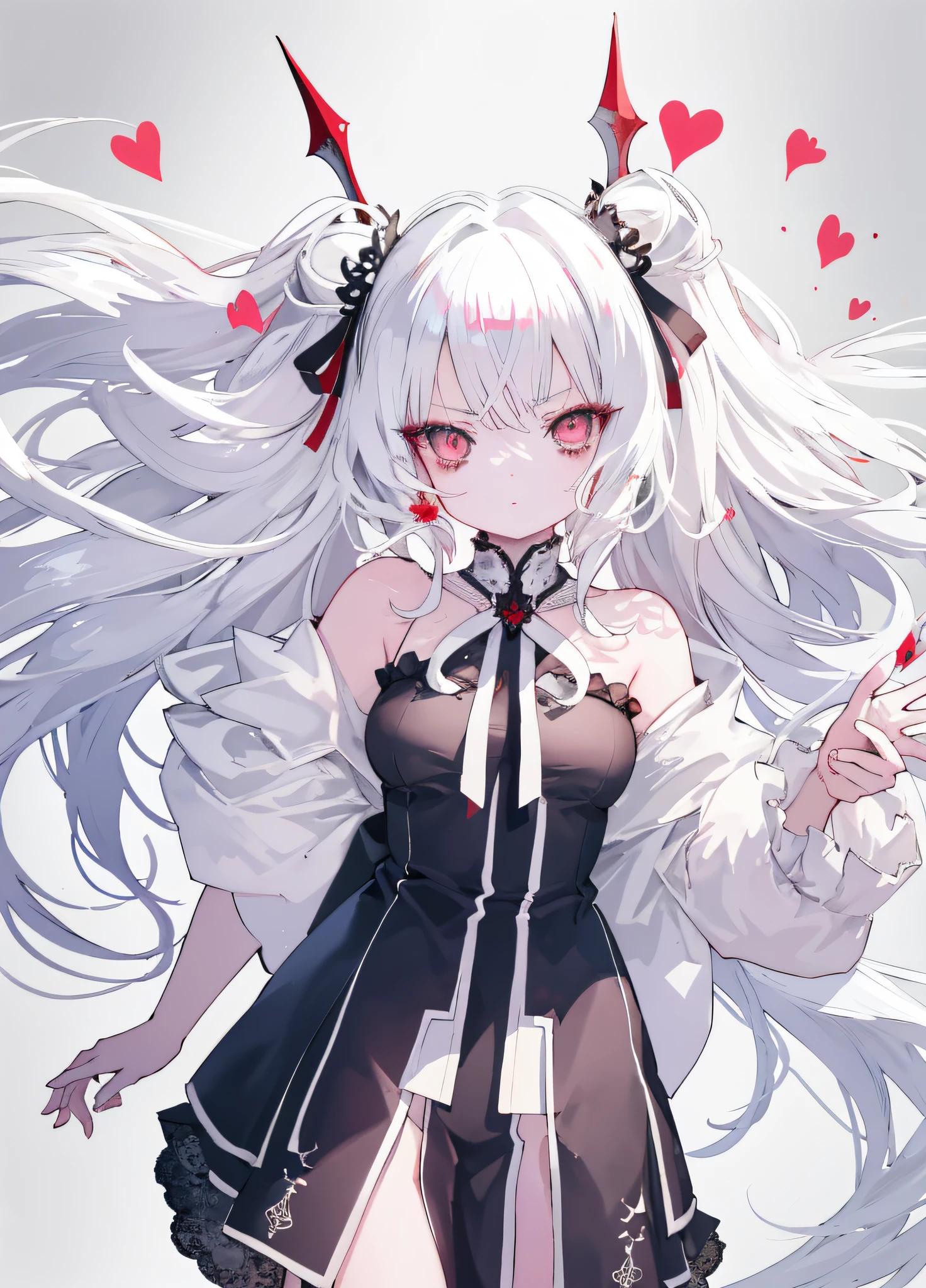 1girll, 独奏， Red Eyes，white haired god，Long whit hair，head gear，Best Shadow, shallowdepthoffield, stunningly beautiful girl, Petite, Delicate, beautiful attractive face, masutepiece, Best Quality,Sprinkle with artistic ****,(((NSFW)))