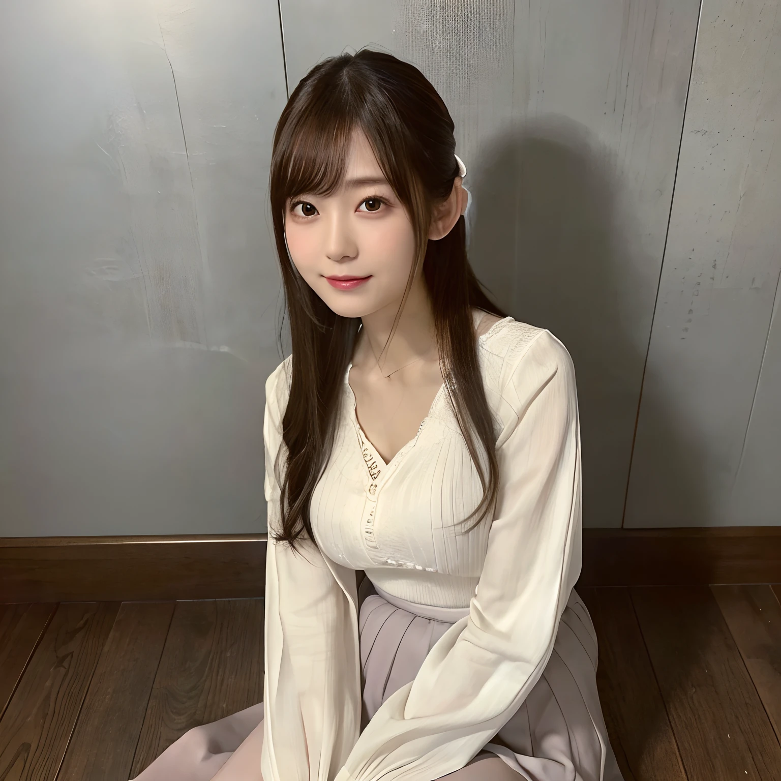 (Best Quality,4K,8K,hight resolution,masutepiece:1.2),Ultra-detailed,(Realistic,Photorealistic,Photorealsitic:1.37),cute-style,skirt by the,dian,Dribbling High Detail 8K,Studio Lighting - V 6, Real life girls, portrait of a japanese teen, Clothes with a loose chest