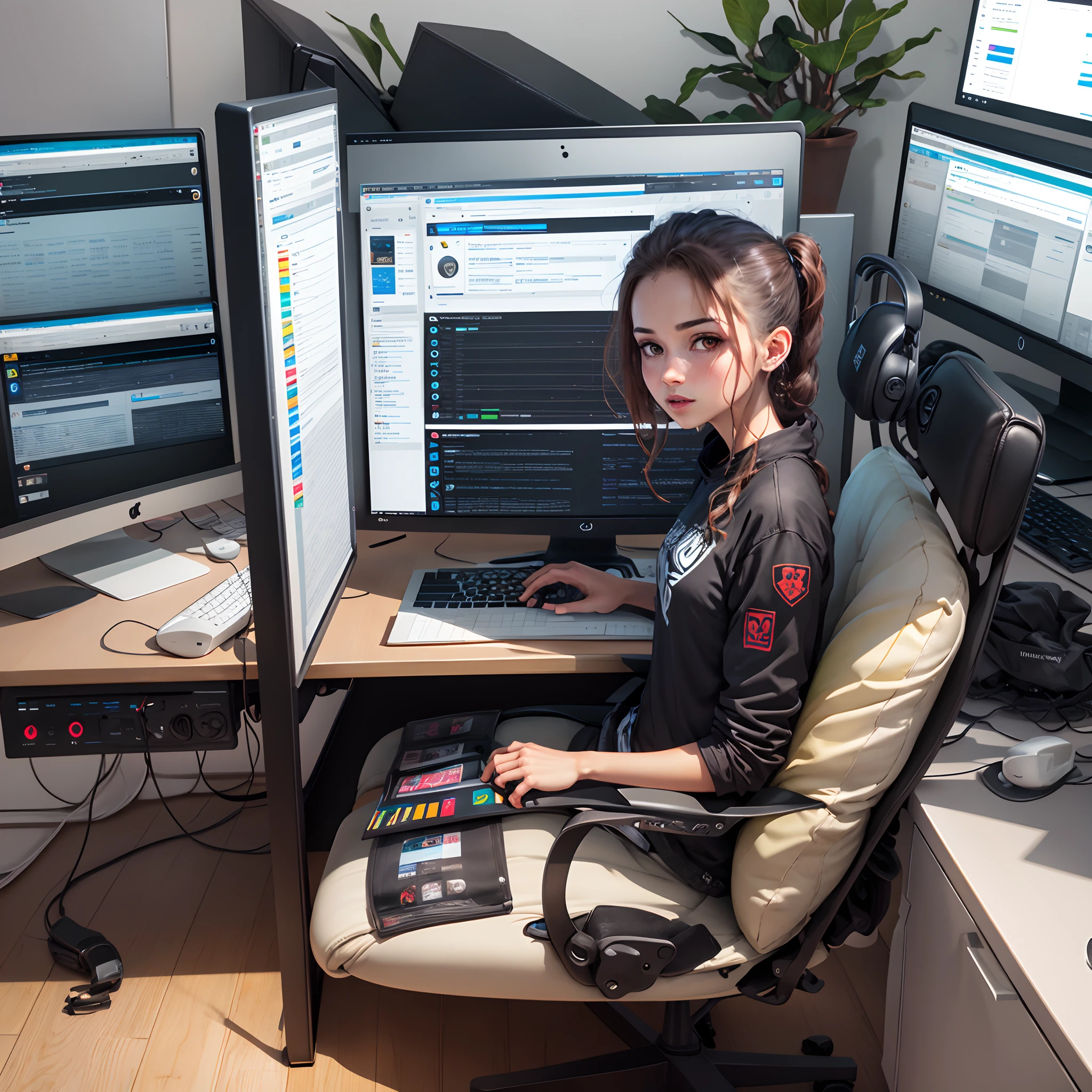 Fazer um layout com uma sala com 21 computadores