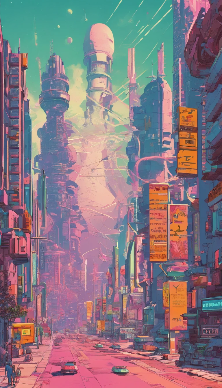 Hiroshi Nagai,retrofuturism, Streets of (((Soviet Union)))), The future of utopia, android, Flying Droid, Overgrown buildings, Winters, (starry nights), neon light, 4K, wall-paper,科幻小说,illuminating,Environmental concept art&designs,digital 3 d,Character modeling,3D,Real Stick,textured,CGI,environment,((Simon Stalenhag)),concept,Environmental concept art&designs,SF