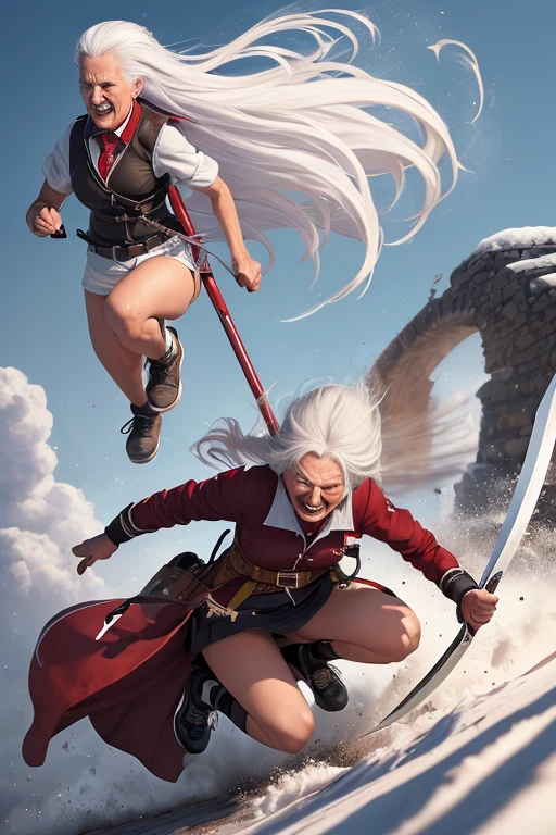 ((masterpiece)), (best quality), official art, extremely detailed CG, unity 8k wallpaper, ultra detailed,
multiple girls, multicolored_clothes, shrimp tempura, aurora, fishing, bird, clothed_animal, speech bubble,
comic_panel_layout, <lora:mangapolonia:0.9>