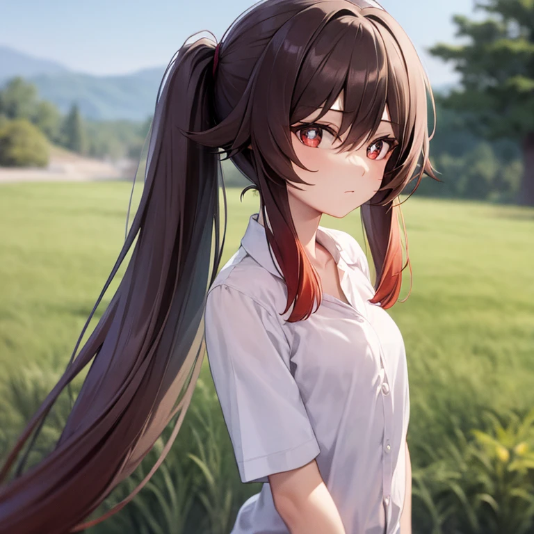 Shirt, long hair
