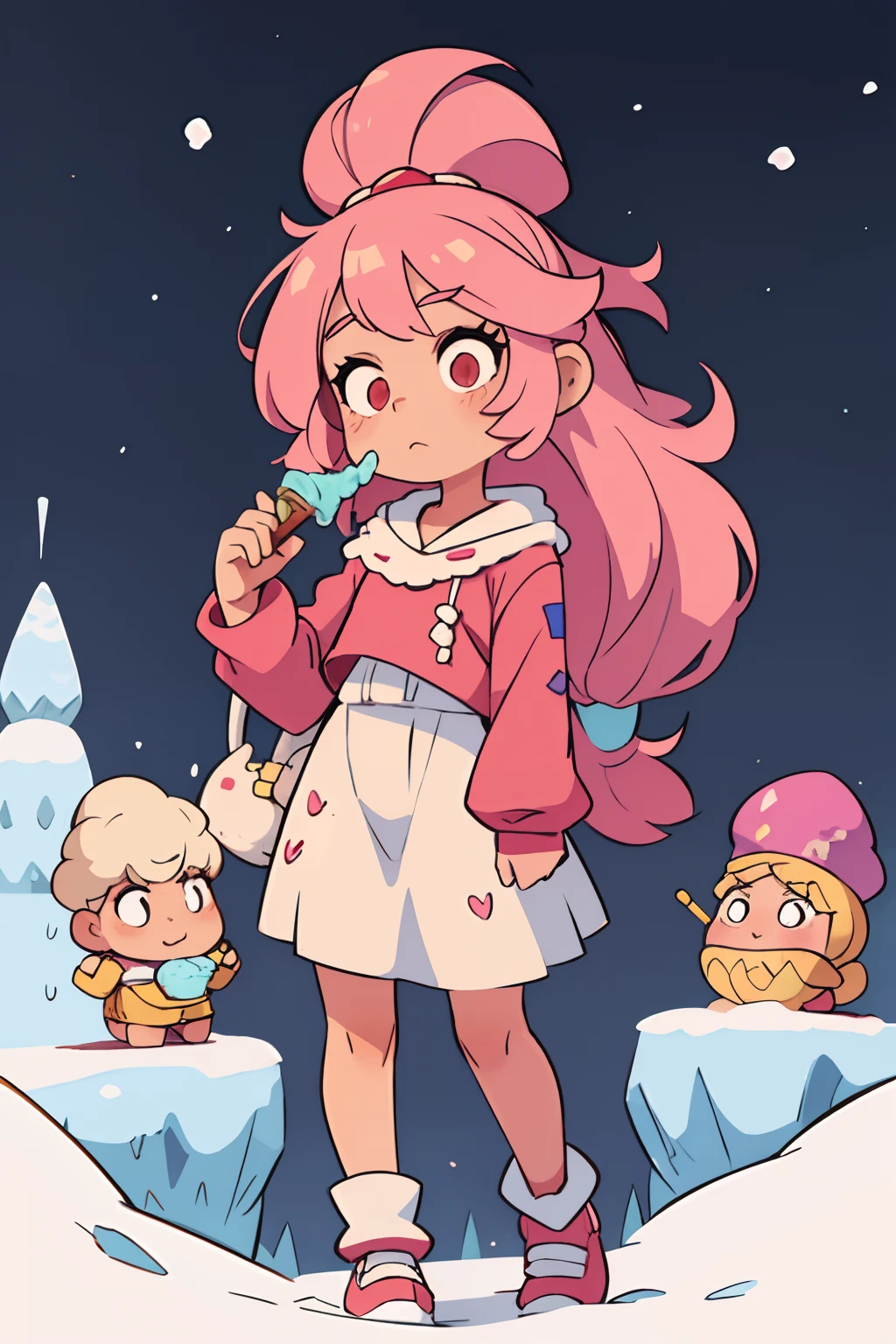 Ice Cream Girl, Big Hair, Oboe Clothing, is located in the kingdom of Luda and Snow.