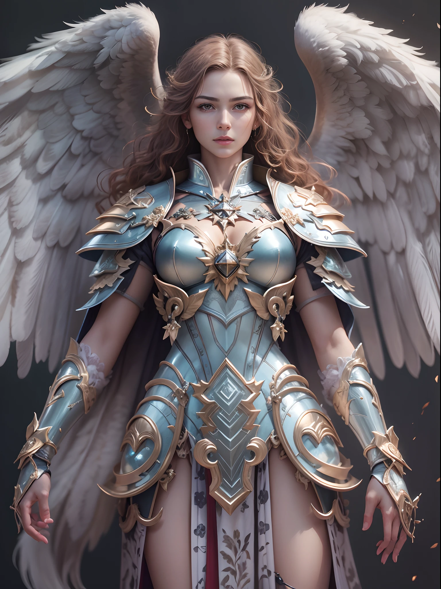 Archangel Michael、The Four Archangels、masutepiece,Best Quality,ultra-detailliert,hight resolution,hight resolution,4K,Portrait in 4K,8K,8K Portrait,Unity 8k壁纸,extremely details CG,Realistic,Raw photo,Real person,a portrait photo of,Photorealistic,Shiny skin,Detailed skin,