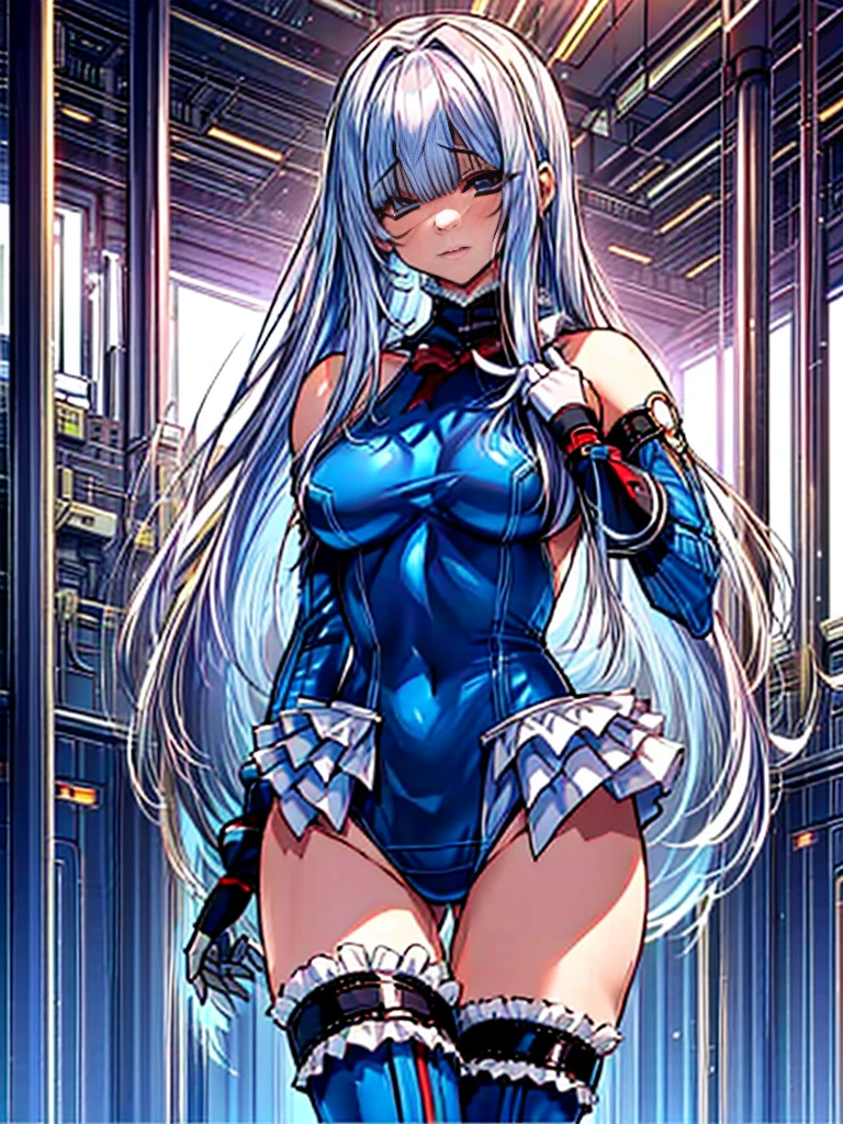 (1girl in:1.2, ( (digital) ( (Interior of a facility lined with futuristic culture tanks:1.2), medium breasts, (fril swimsuit, thighs thighs thighs thighs, Detached sleeves)) , Best Quality, marierose,、Hypnorola
Eyes in the sky、1girl in,Emotionless facial expressions,
