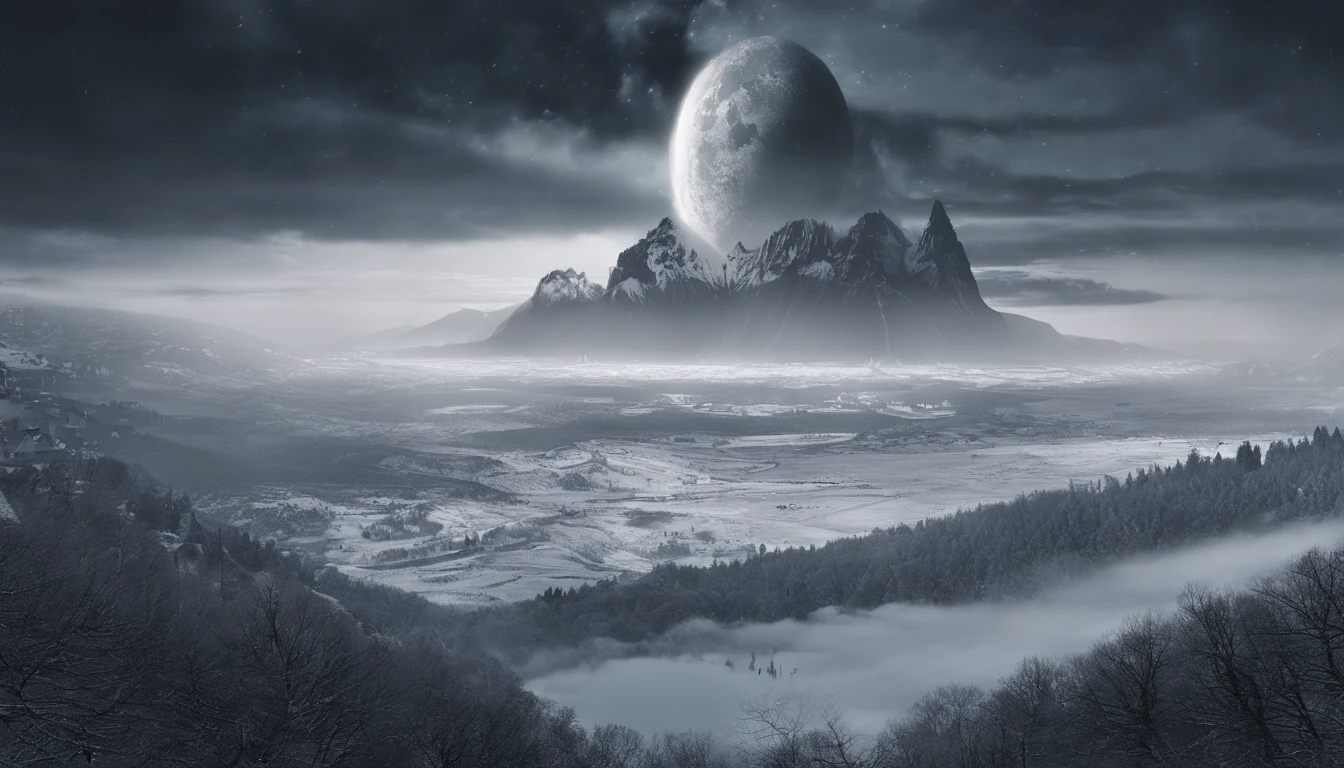 vue magnifique,Photographie de paysage dans la forêt Photographie numérique professionnelle de haute qualité de la nature,Soirée pluvieuse,Buisson de fleurs printanières au clair de lune,Précipice,Eau,Groupes mégalithiques de différentes formes,Ciel brumeux,Traces de pluie,Vision cauchemardesque,L’intrigue de la dark fantasy,Composition parfaite et excellente,Résolution 8k,Détails,Prise de vue ultra grand-angle à longue distance,Simple et beau,Minimaliste,noir+Un blanc+cendre+tons bleus,Photographie d’art environnemental par Jack Guzmán,Réaliste,vivacité, Détailée, Ciel époustouflant,Des nuages multicolores flottent, Meilleure qualité, hiquality, Absurde,arrière-plan sans pilote,C’est très détaillé;、Ombres lumineuses détaillées,tendances sur ArtStation、Un complexe、Très détaillé、Dramatics、(éclairage volumineux:1.2)Tir HDR。(L’ultravision+Examen super approfondi+Objectif super-grand-angle:1.2)(Réaliste:1.4)tmasterpiece、hiquality、belle photo、Illumination globale