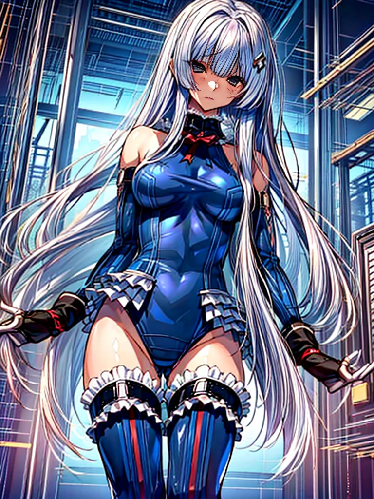 1girl in, ( (digital) ( (Inside a futuristic experimental facility:1.2), medium breasts, (fril swimsuit, thighs thighs thighs thighs, Detached sleeves)) , Best Quality, marierose,、Hypnorola
Eyes in the sky、1girl in,Emotionless facial expressions,,(There are multiple girls in the background:1.6)