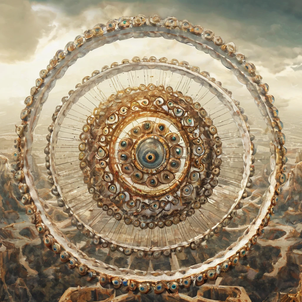 no human, thousand ring, thousand wheels, thousand eyes