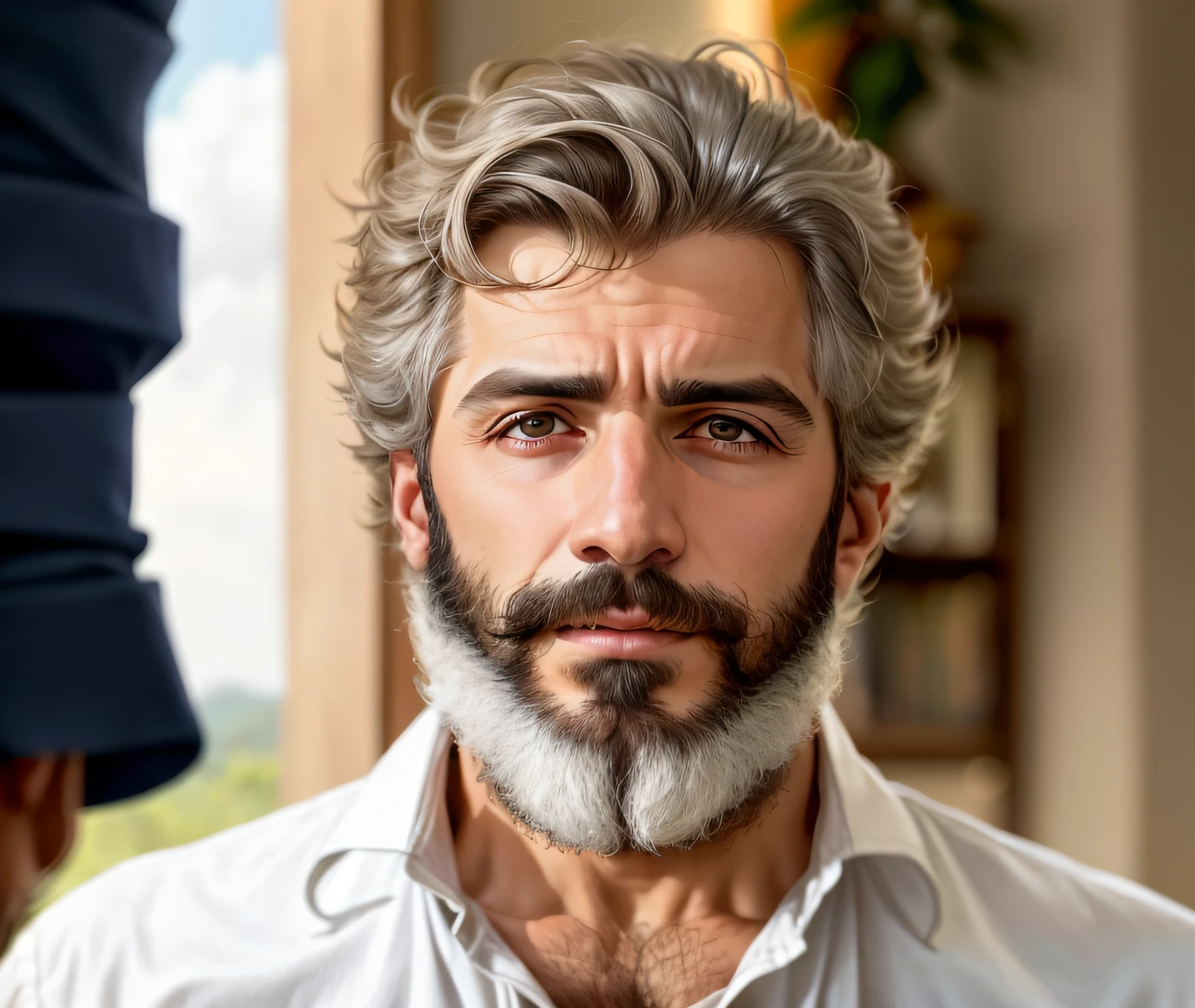 Homem com barba e camisa cinza, Alessandro Barbucci placeholder image, Carlos Samuel Araya, Pablo Dominguez, cabelos grisalhos e barba, marco bucci, alguns cabelos grisalhos na barba, barba cinzenta aparada, Directed by: Giorgio Cavallon, ignacio fernandez rios, Michael Wellen, Carmelo Blandino, stefano brunesci