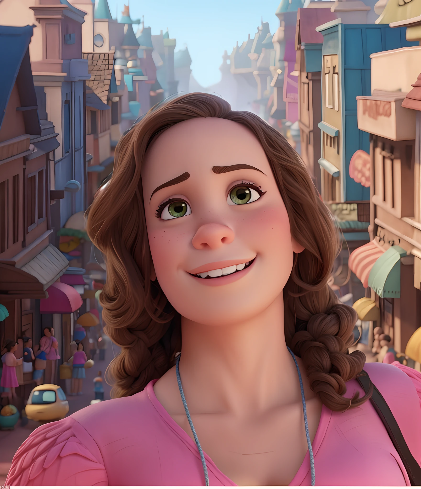 Uma mulher estilo Disney Pixar, alta qualidade, best quality