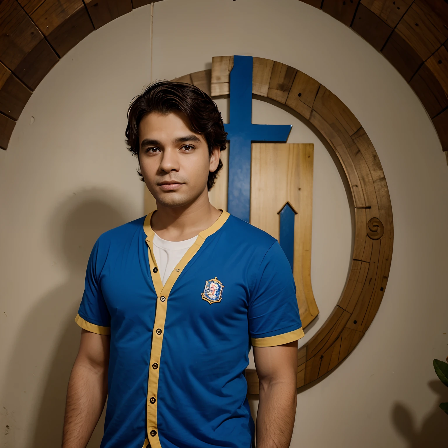 Pastor jovem em uma aldeia antiga, styli Disney