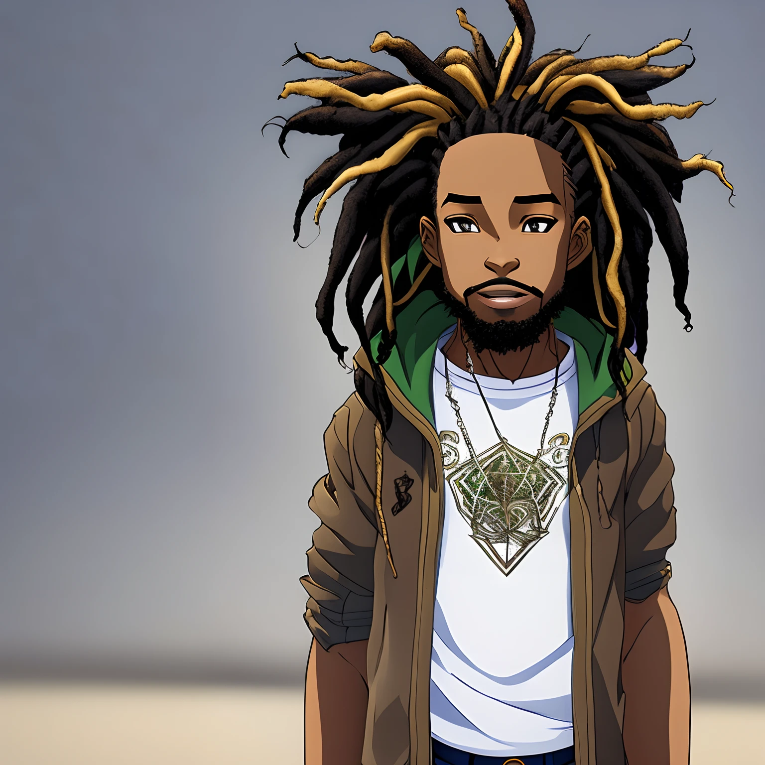 black anime character, with dreads, big title that says Ray