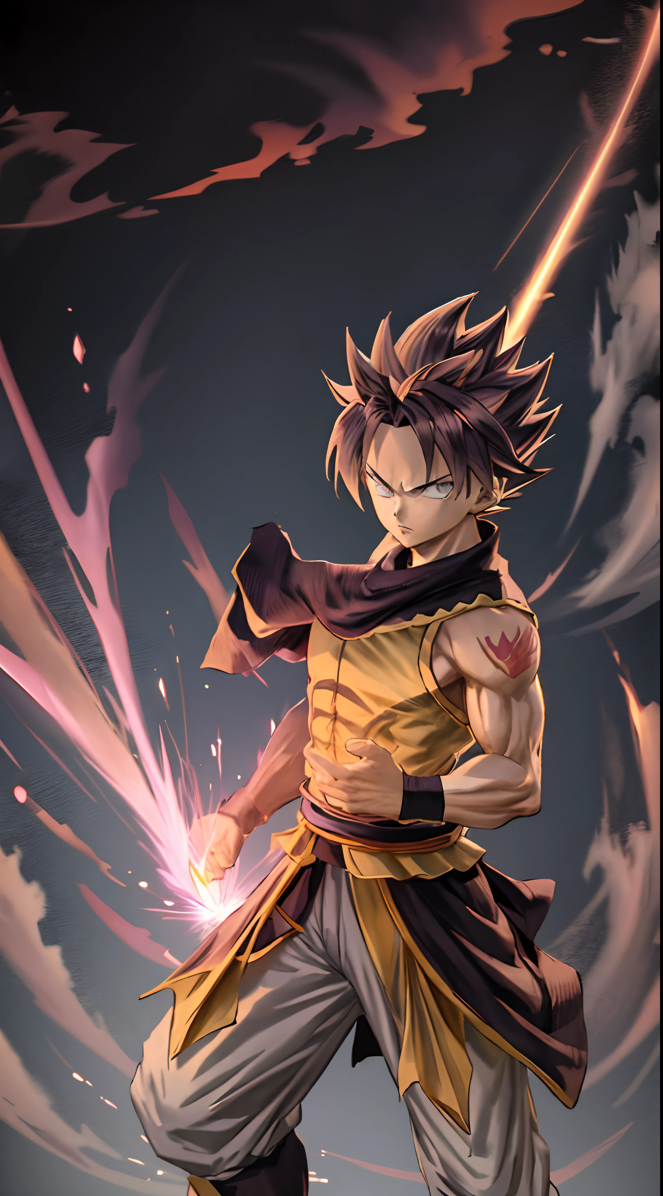 a drawing of a young gohan with a sword in his hand, striking manga artstyle, super saiyan, black and white manga panel, going super saiyan, dragon ball concept art, hyper detailed manga drawing, super saiyan 3, black and white manga style, kentaro miura manga art style, manga scans, ink manga drawing, black and white manga page