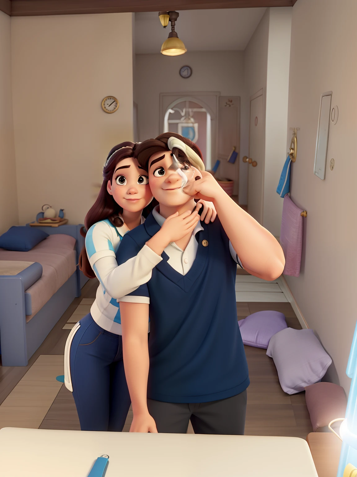 Uma capa de filme ao estilo Disney,