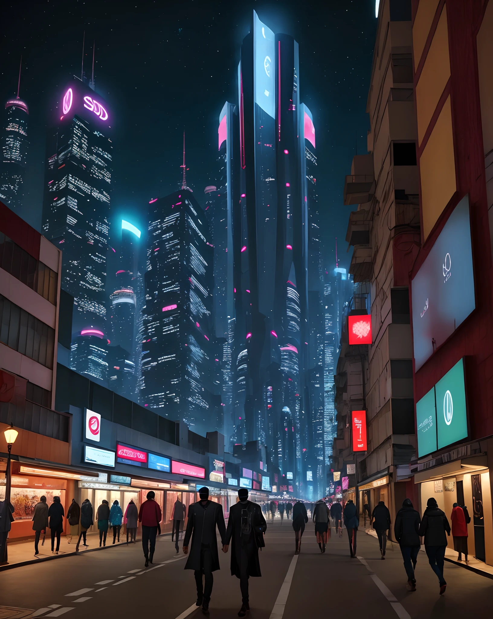futuristic city, with neturn and Pluto background, homem fashion sobrevoando a cidade, com roupa de seda