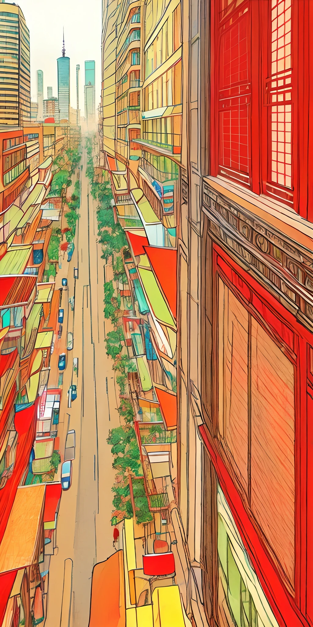 Realistic city photos with unreal elements