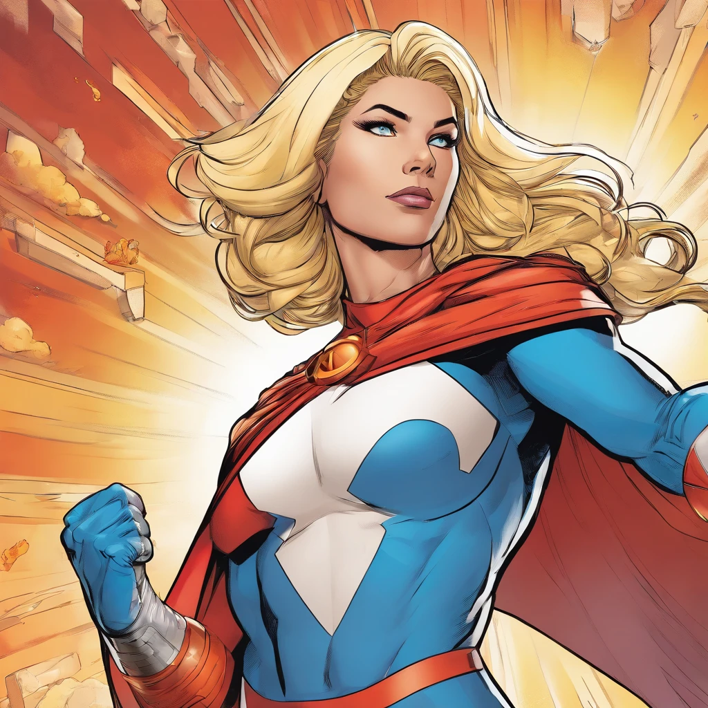 a close up of a woman in a superhero costume with a cape, power girl, invisible woman, chris moore. artgerm, j. scott campbell, zenescope, as a retro futuristic heroine, emma frost, jean-sebastien rossbach, as a retrofuturistic heroine, comic book character, artgerm comic, j scott campbell, 8k