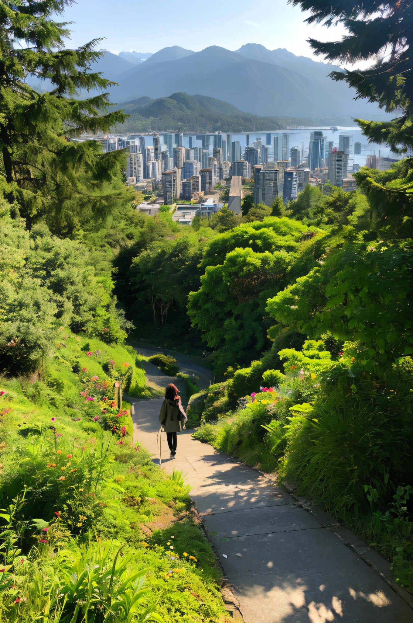 sim、I came up with a story about Pan starting a new life in Vancouver, Canada。
Pan-chan after parting ways with the pianist、I decided to change my life。And a land of Canada full of possibilities、Traveled to Vancouver。
sim、Let's imagine an episode where Pan visits a mountain forest in Vancouver。
Pan-chan, who has begun to get used to Vancouver,、I wanted to enjoy the surrounding nature。Head to Caprano Mountain in North Vancouver。
When you start walking on the mountain road、The tree々The greenery heals the eyes。Listen to the breeze and the chirping of birds、Pan-chan refreshes her mind and body in nature。
A small stream flows along the way.、Dip your feet in it to relieve your fatigue。From the top of the mountain, you can see the cityscape of Vancouver。
Pan-chan regained her vitality with the sense of openness she felt in nature。I'm sure for the rest of my life、I should be able to break through with the courage I felt on this mountain。
With the above image、I tried to link the growth of panchan with the depiction of nature。How about this。If you have any better ideas, please let me know。
When you leave the airport and look around the city、Pan-chan felt a surge of strength in the free air。First, take a stroll through the famous Stanley Park。florals々Your heart will be healed by being surrounded by。
Next, head to Granville Island。Be amazed by the liveliness of a huge market。That night, climb Growth Mountain, which offers sweeping views of Vancouver。
Imagining a bright future to come、Pan-chan's new life in Vancouver has begun。People you will surely meet in this land々There is a bond with、It will lead Pan-chan to further growth。
You may be anxious at first.、I want you to get over that。What do you think?。Weaving together the charm of Vancouver、I tried to draw a new step for Pan-chan。