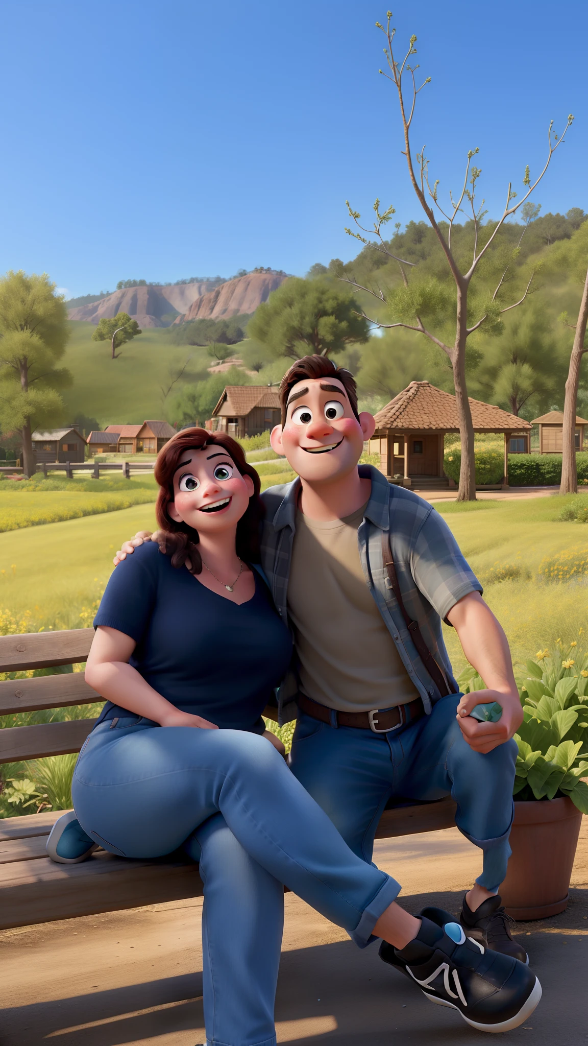 Turn the image above into a Disney pixar animation