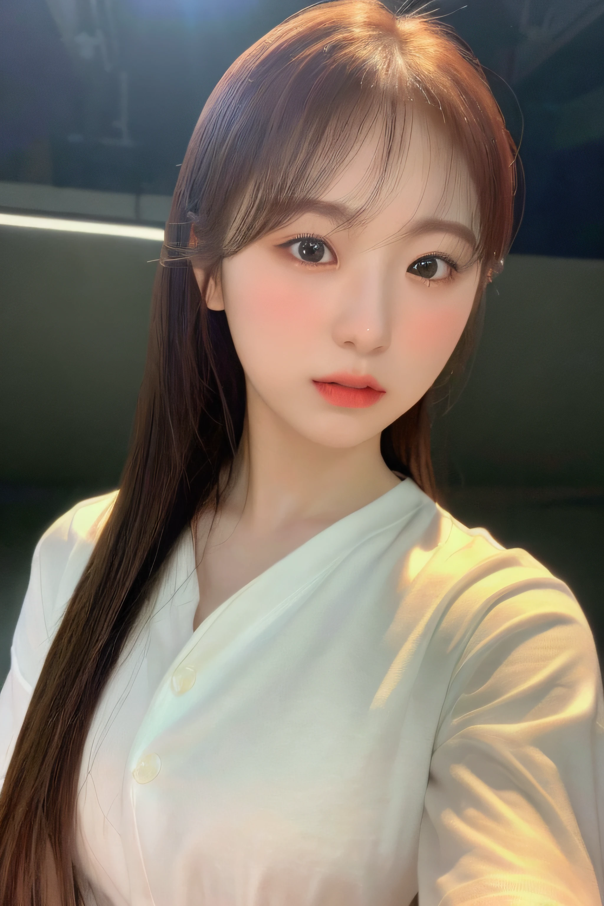 1girl, (at supermarket:1.2), ((white shirt:1.2)), RAW photo, (photorealistic:1.37, realistic), highly detailed CG unified 8K wallpapers, looking at viewer, (((straight from front))), (HQ skin:1.8, shiny skin), 8k uhd, dslr, soft lighting, high quality, film grain, Fujifilm XT3, ((upper body:1.6)), (professional lighting:1.6)