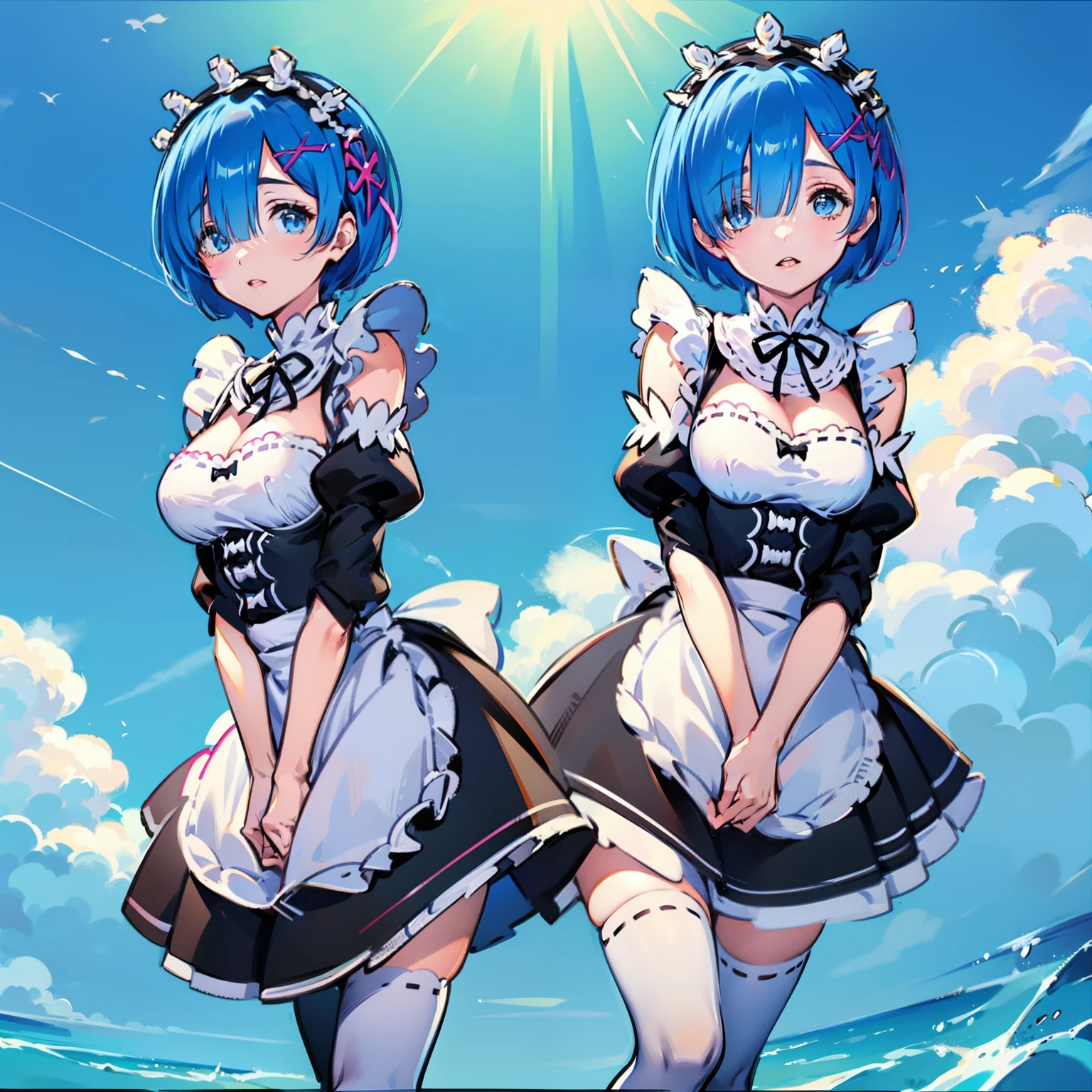 Maid Clothes Rem 4k