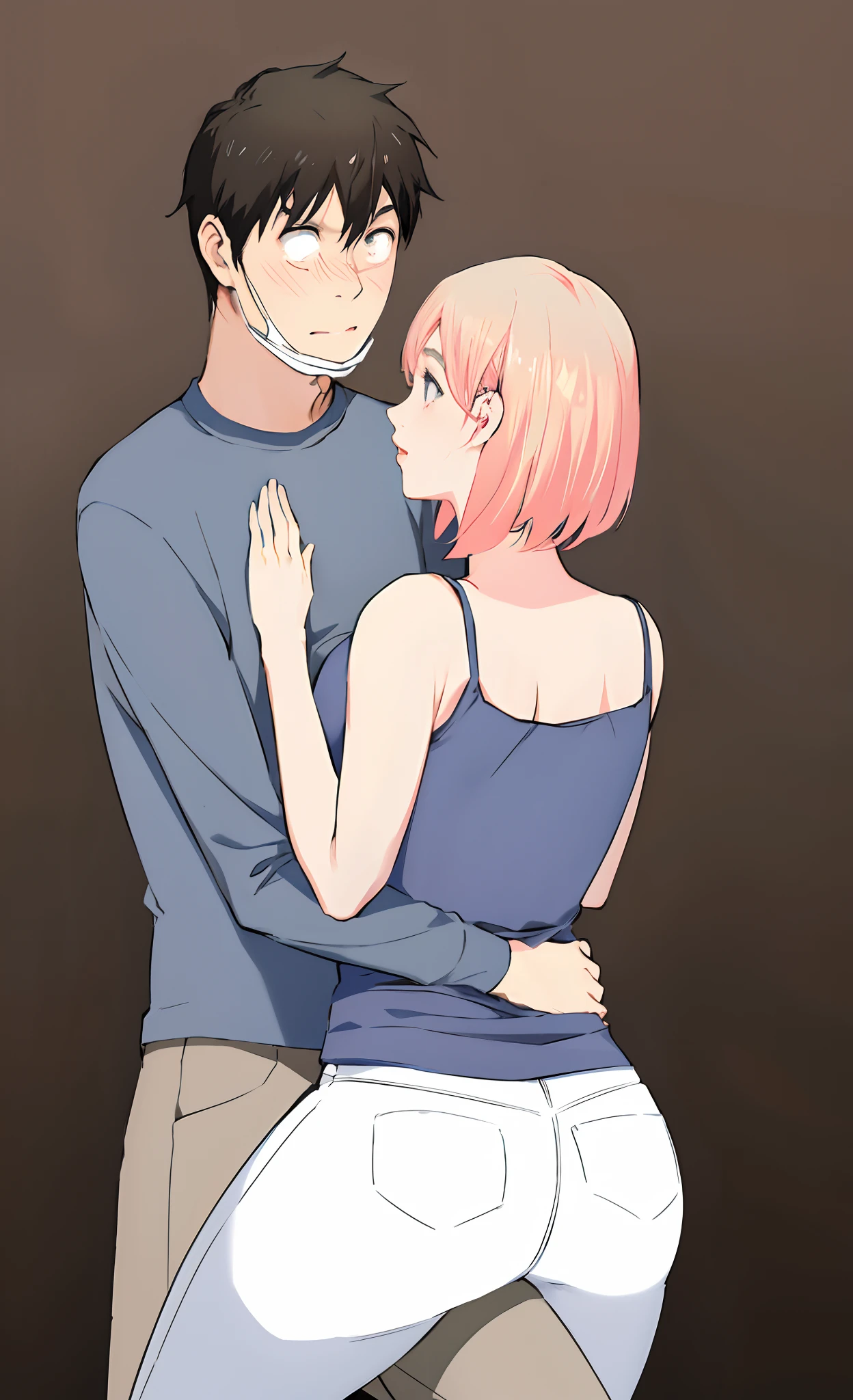 2person, (shadow), (1boy), 1girl, hetero, sex, viewer from side, standing_doggystyle, nude, blurry,
,Masterpiece, Best Quality, <lora:dressed_shadow-v1:0.7>,  <lora:TTF_v4:0.5>, ultra-detailed, perfect lighting, reflection,