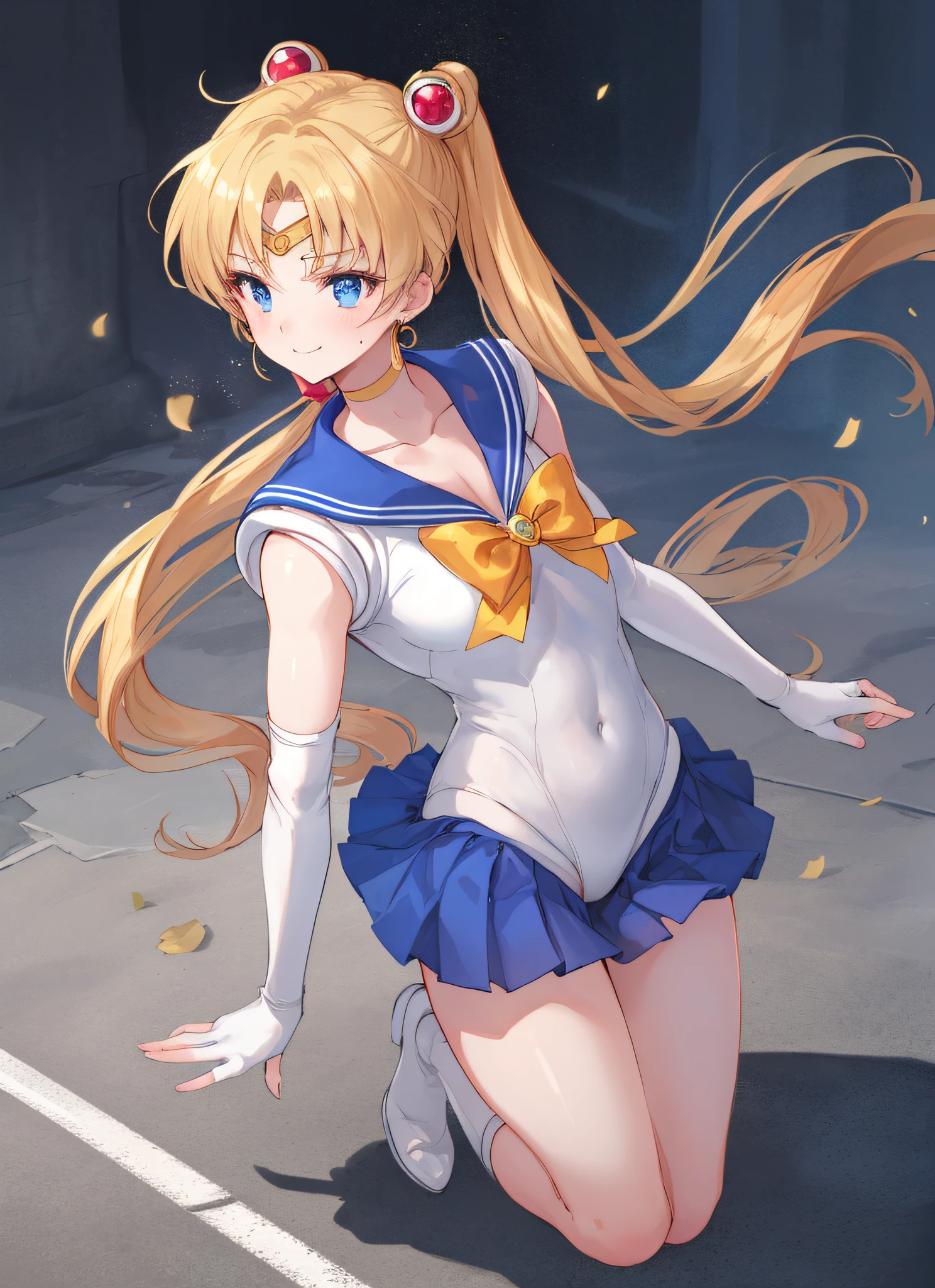 masterpiece, top-quality, skin tanned, dark brown skin, a blond, dyed blonde, Sailor Moon Costumes, Sailor suit style leotard, Nice Buddy, Nasty smile, Standing up, Full body like, Worker, high school girl, Image of one woman, Nasty smile, sexually arousing, masturbating, Pleasant face, Insert into the crotch, strong arms, muscular thighs, ripped muscles, six pack abs, muscle arms, muscular, slim, Petite, flat chest