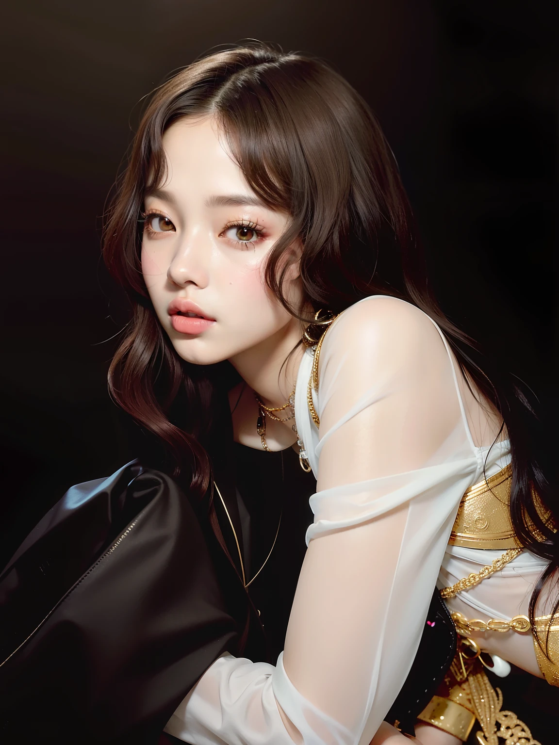 mulher arafed sentada em uma cadeira com um fundo preto, jennie blackpink, Retrato de Jossi de Blackpink, jossi do blackpink, jisoo do blackpink, Parque Ji-min, Jisoo do Blackpink, Jiyun Chae, Ji-Min, TaeJune Kim, Shin min jeong, Parque Roseanne do Blackpink, Retrato Jisoo Blackpink, Heonhwa Choe