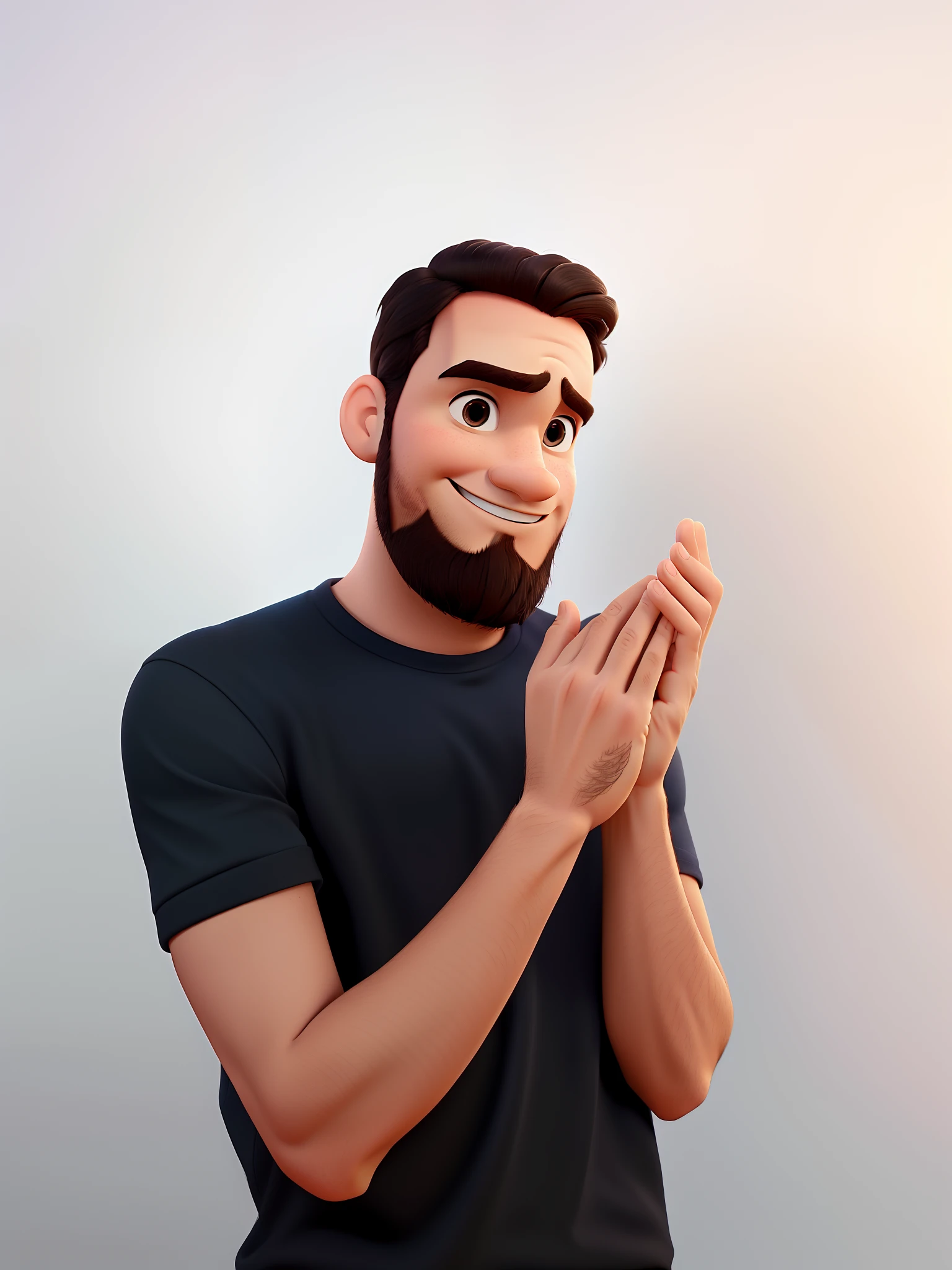 Um homem estilo Disney pixar, alta qualidade, melhor qualidade