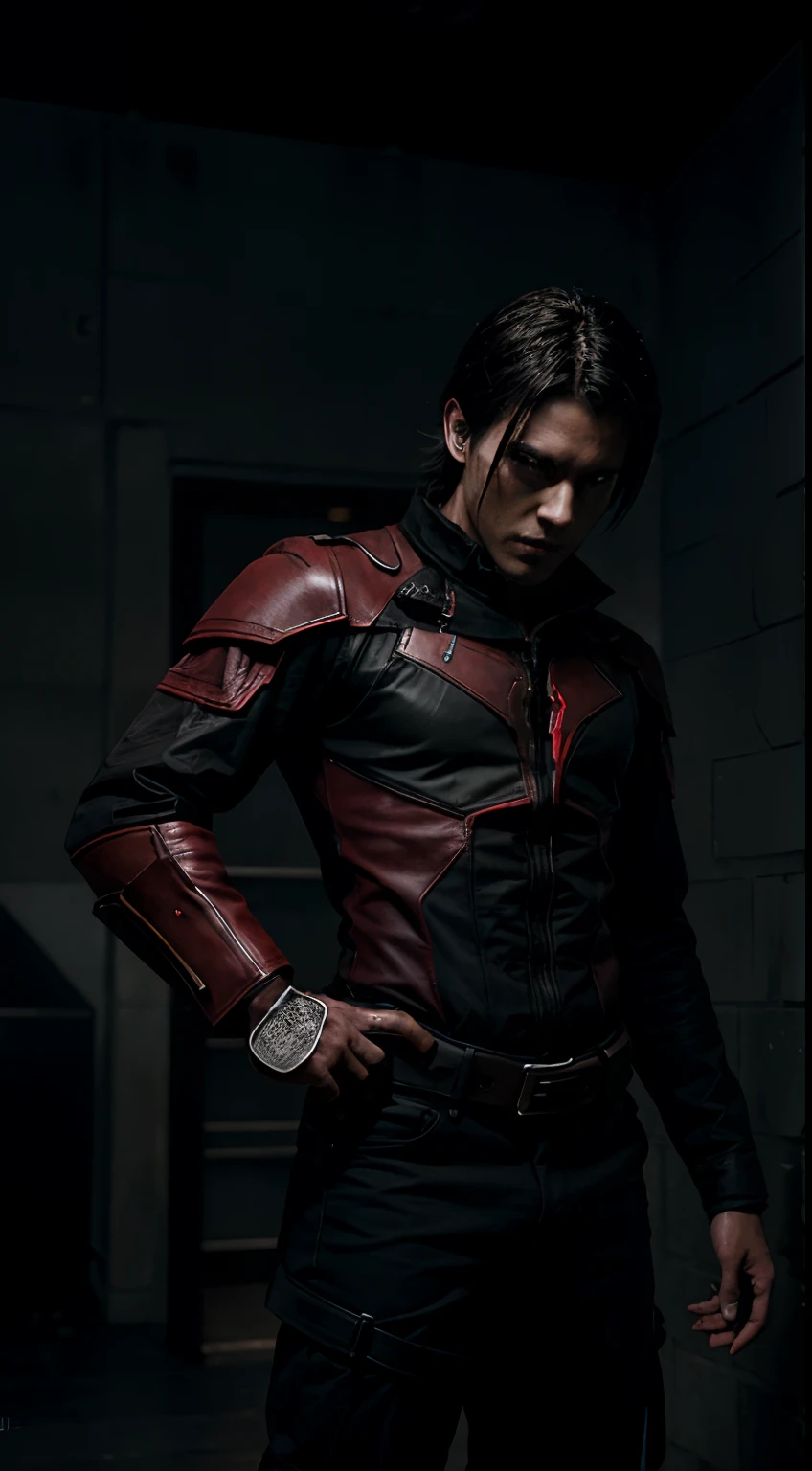 Hooded clothes and black pants,japanese male、Elegant Male Assassin、Super handsome men、Man with bunched black hair,Portrait as a man Ezio Auditore、Gways style artwork、Cheng Wei Pan at Art Station、Alina Aenami and Altgarm、Altgerm and Ateigairan、Jan J.Beautiful character paintings by、Stunning character art