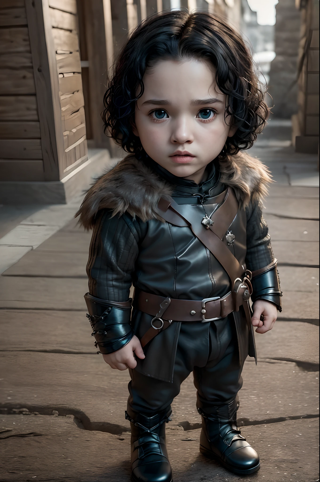 (cbzbb:1.25), portrait of cutest Jon Snow, Jon Snow from Game of thrones Series, Kit Harington, illustration, artstation, CGI_Animation, full body,8k, 32k, hdr, sharp focus, enhanced,