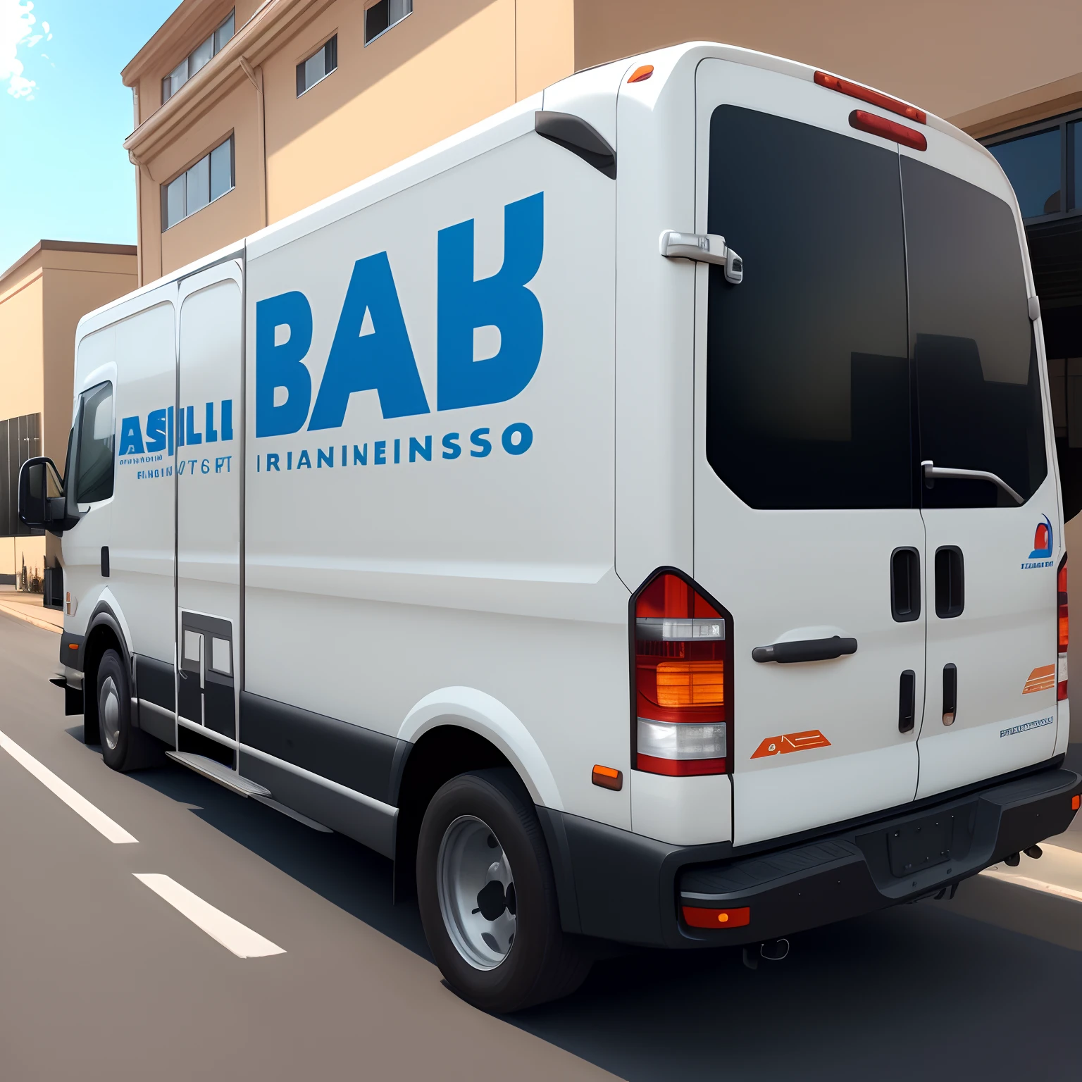 Basilio transportation inc logo design on side of truck
