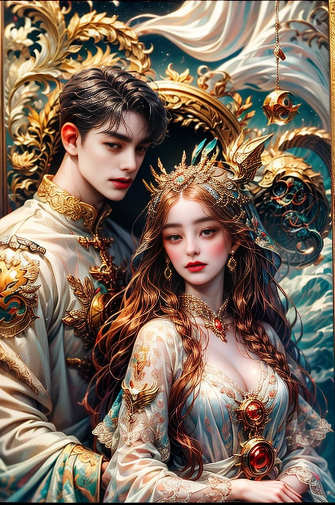 An 8K high-definition portrait of a beautiful ((woman with dragon)), Deusa afrodite, uma deusa de beleza fenomenal, a mais bela das mulheres, mulher iraniana de extrema beleza,((tiro de todo o corpo)),(( com longos cabelos cacheados)), ((vestido longo vermelho e preto e detalhes em dourado )), (( with dragon), mulher com magia cigana, ((uma bela cigana de cabelos cacheados, libidinosa)), In the background full moon and sky with Milky Way, era vitoriana, uma Rainha bela e jovem, filmic grain, Ilford HP5, 80mmDeusa do Mar, Deusa do Oceano, Luthien, arte de deusa, Deusa da mitologia grega, Deusa da Lua, Deusa do amor e da paz, deusa bonito, Mitologia do Deusa da Terra, Um retrato impressionante de um deusa, Frank Kelly Freas, Estilo Karol Bak, ((beautiful face)), Ultra Definition, melhor qualidade, 32k ultra | | | | | | | | | | | | | | | | | | | | | | | | | | | | | | | | | | | | | | | | | | | | | | | | | | | | | | | | | | | | | | | | | | | | | | | | | | | | | | | | | | | | | |, Ultra HD | | | | | | | | | | | | | | | | | | | | | | | | | | | | | | | | | | | | | | | | | | | | | | | | | | | | | | | | | | | | | | | | | | | | | | | | | | | | | | | | | | | | | | | | | | | | | | | | | | | | | | | | | | | | |