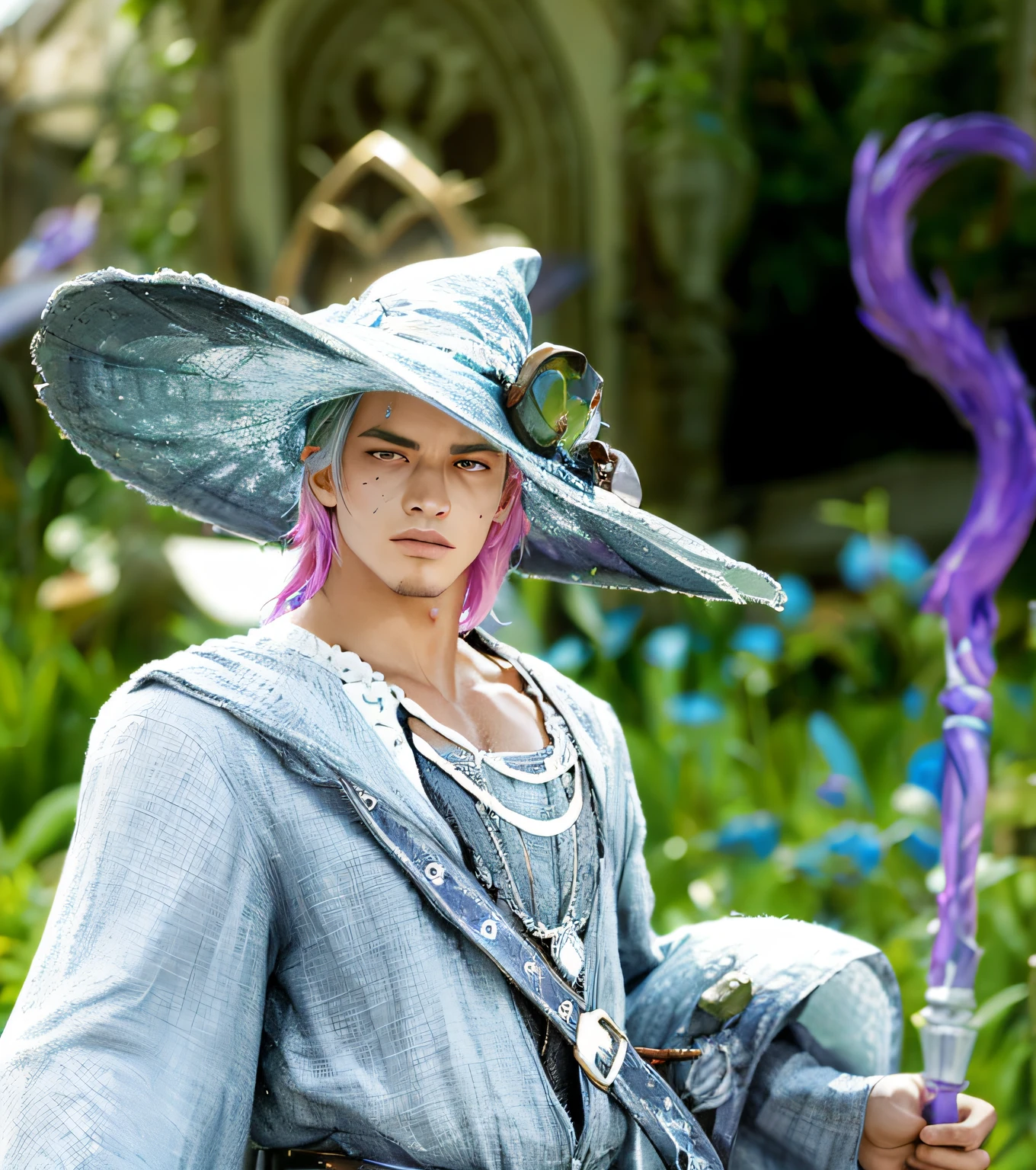 There's a witch men, estilo disney, alta qualidade,, contraste de cores,,