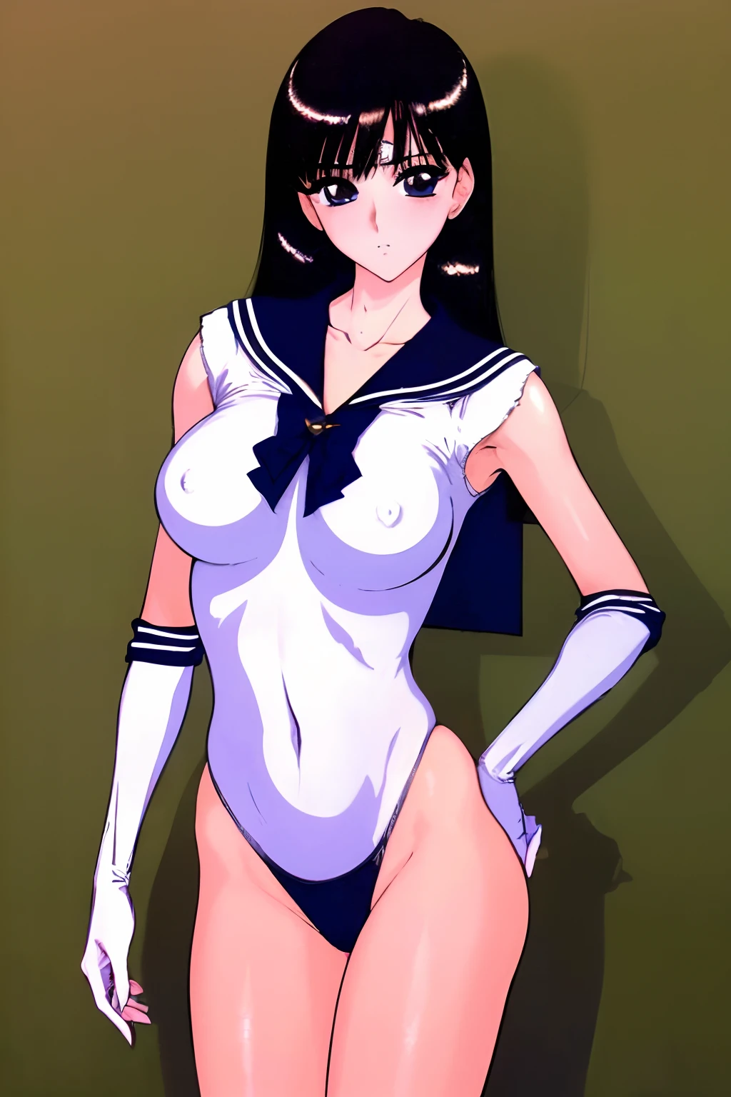 (Masterpiece:1.2, Best quality, A high resolution, Ultra-detailed, Realistic:1.37), A beautiful girl, high school senior,a sailor suit, alluring figure, black color hair