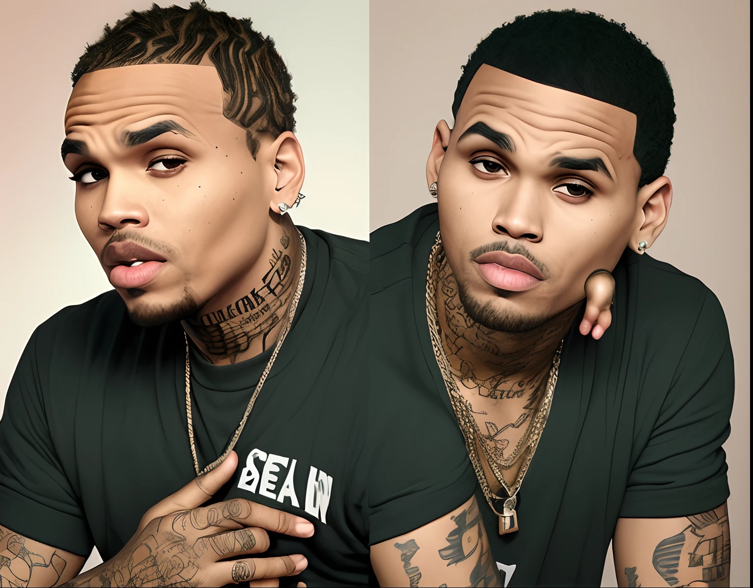 Chris brown no lugar escuro com luzes sombrios